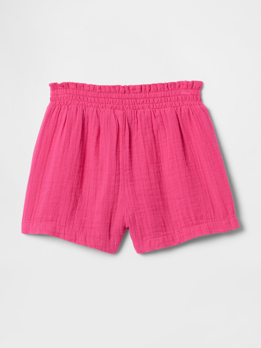 Shorts rosa a vita alta Baby Girl_1