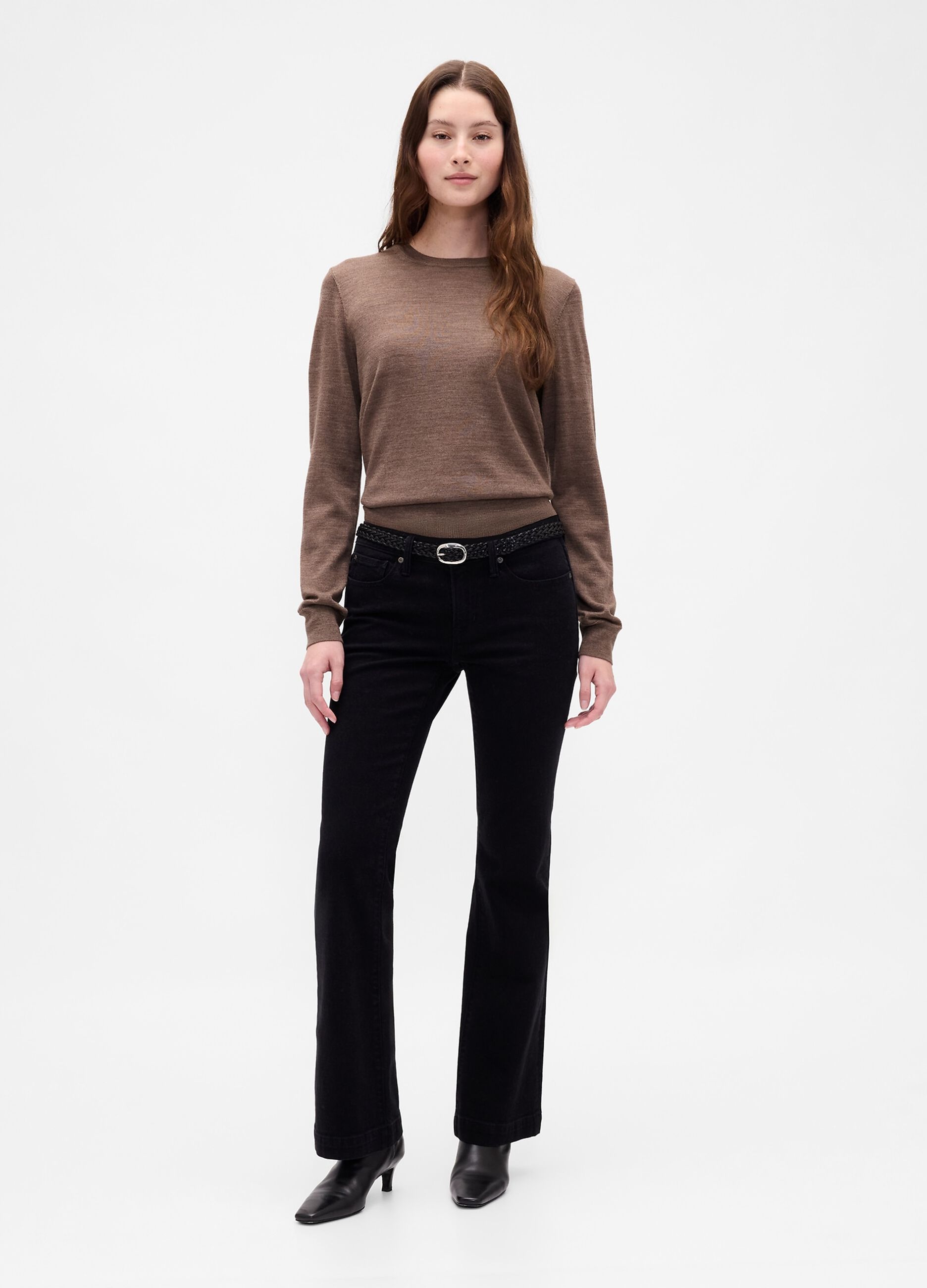 Maglione marrone in lana_1