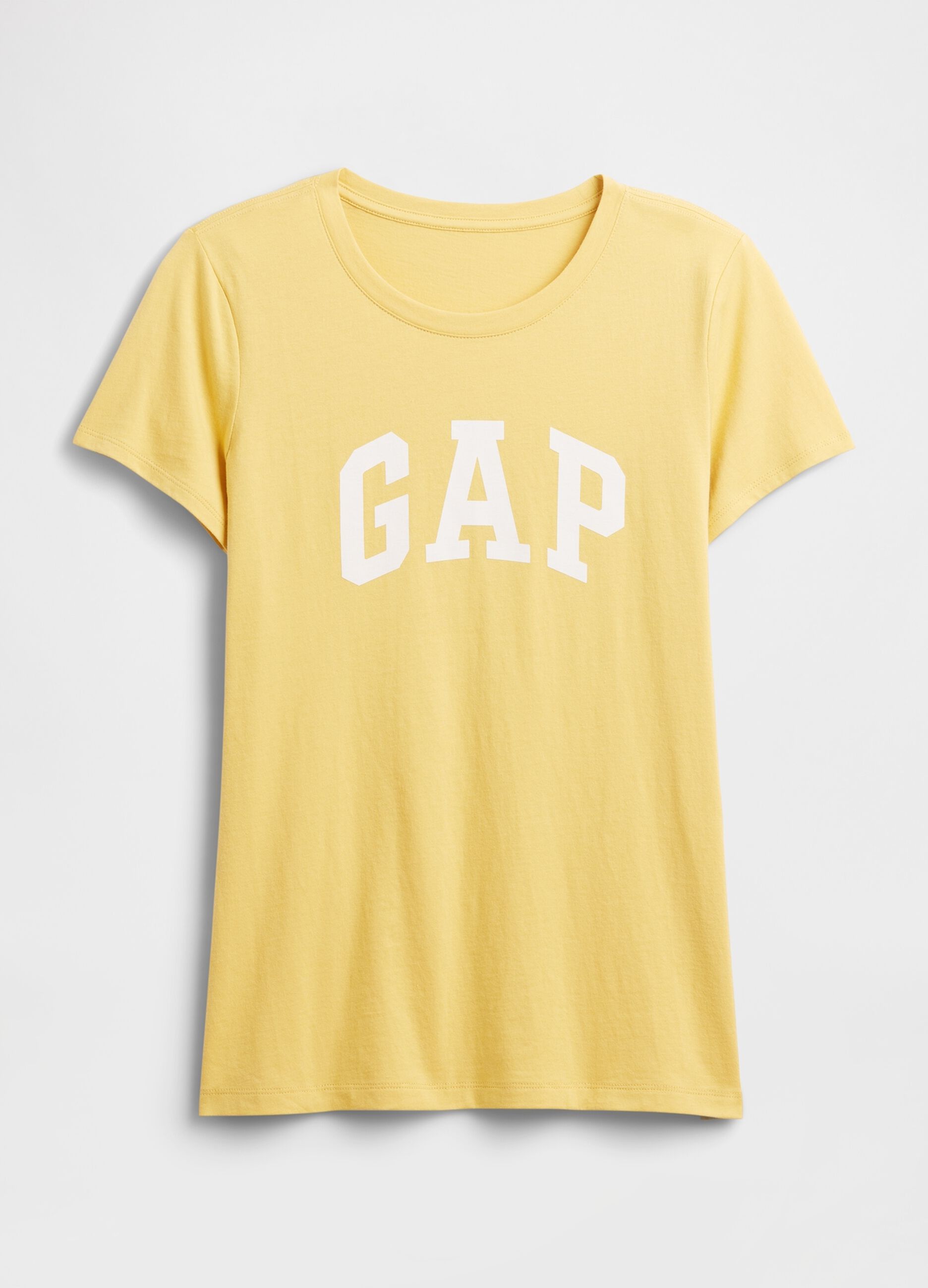 T-shirt giallo in cotone_3