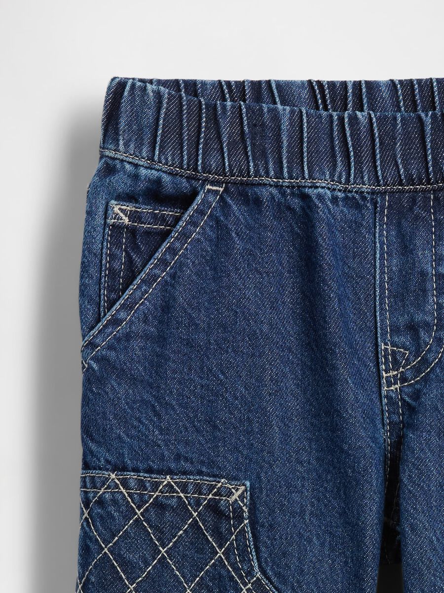 Pantaloni blu in denim per bambino Baby Boy_3