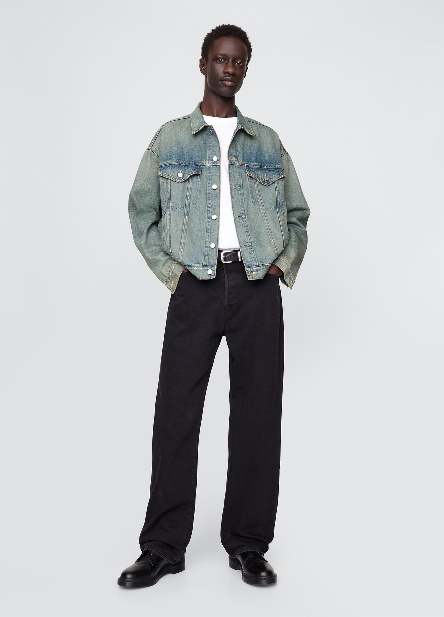 Giacca in denim gap in puro cotone_1