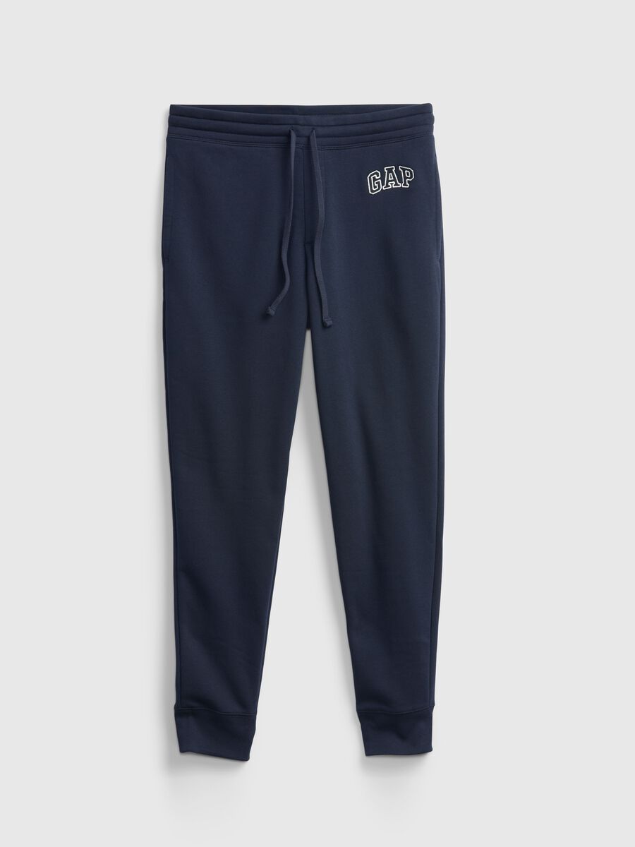 Fleece joggers with logo embroidery Man_4