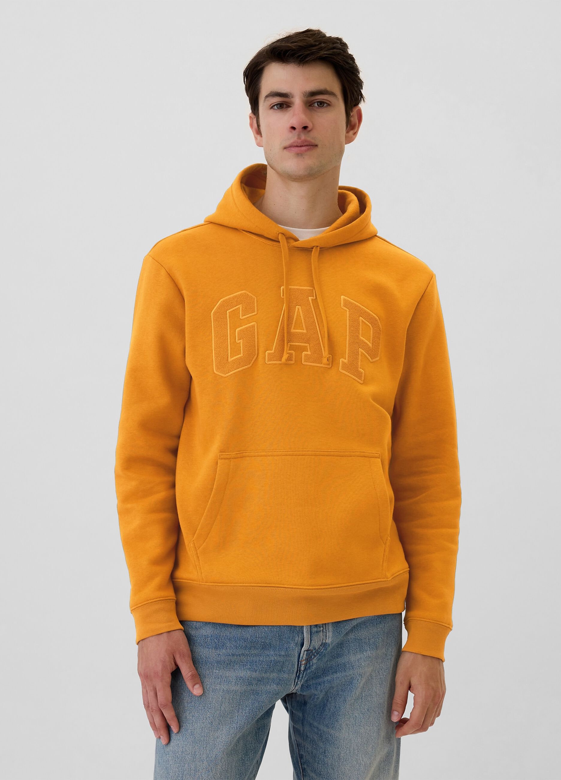 Felpa con cappuccio ricamo logo