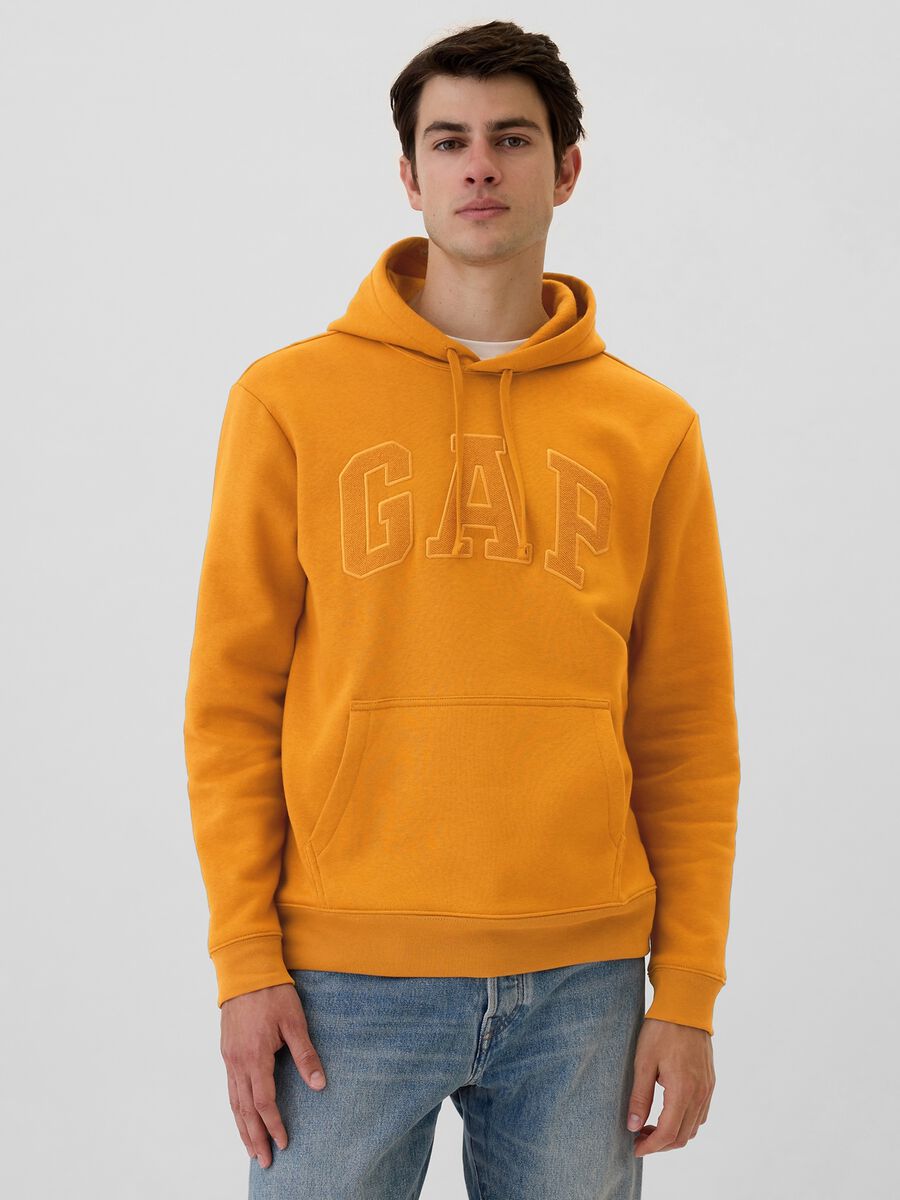 Felpa con cappuccio ricamo logo Uomo_0