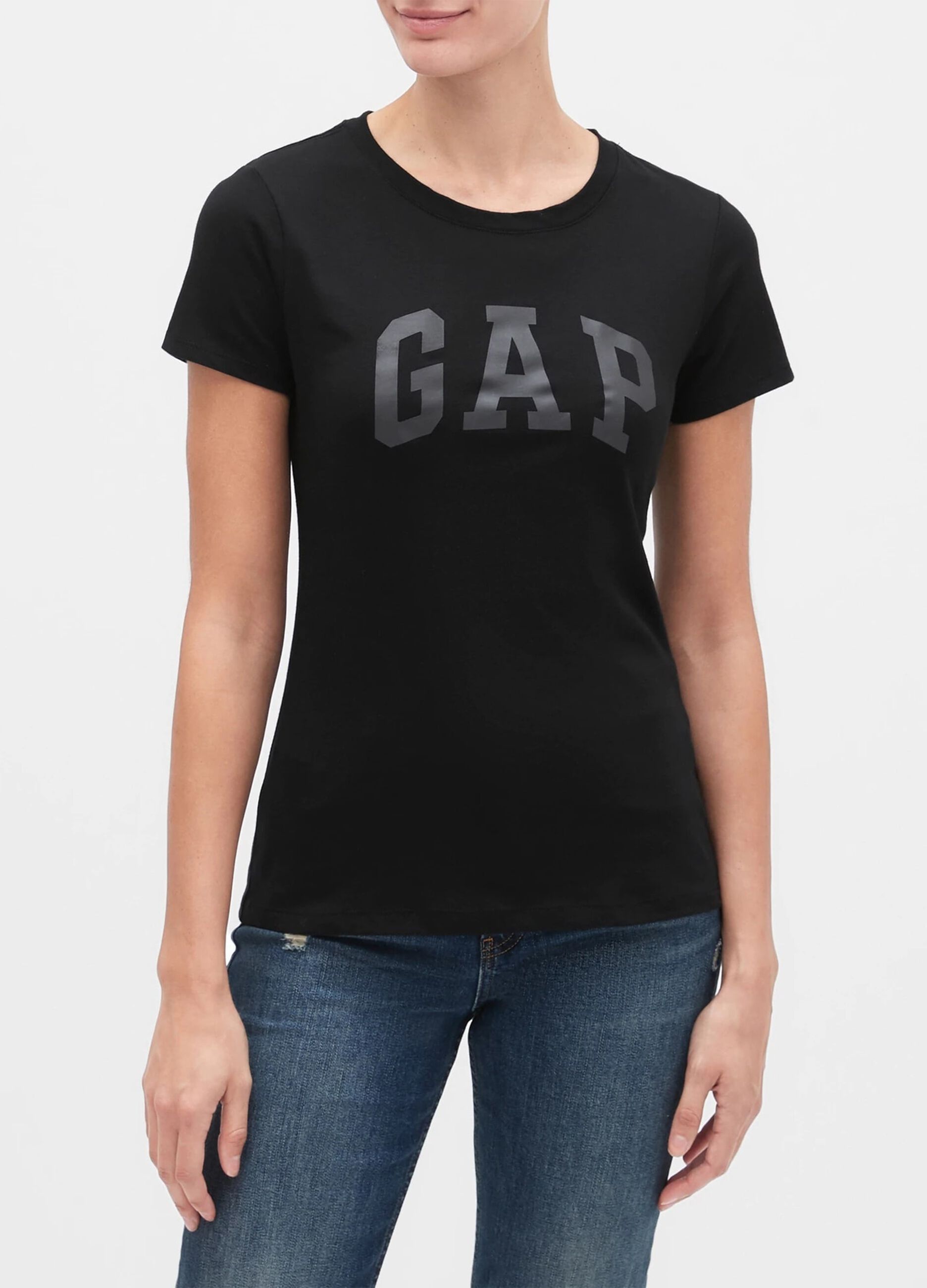 T-shirt in cotone con stampa logo