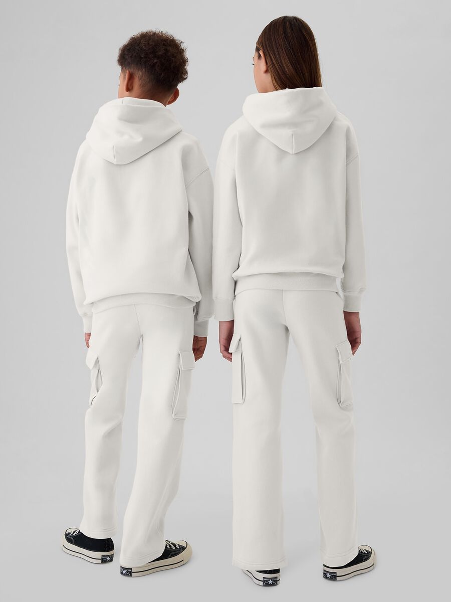 Felpa con cappuccio tinta unita Unisex_2