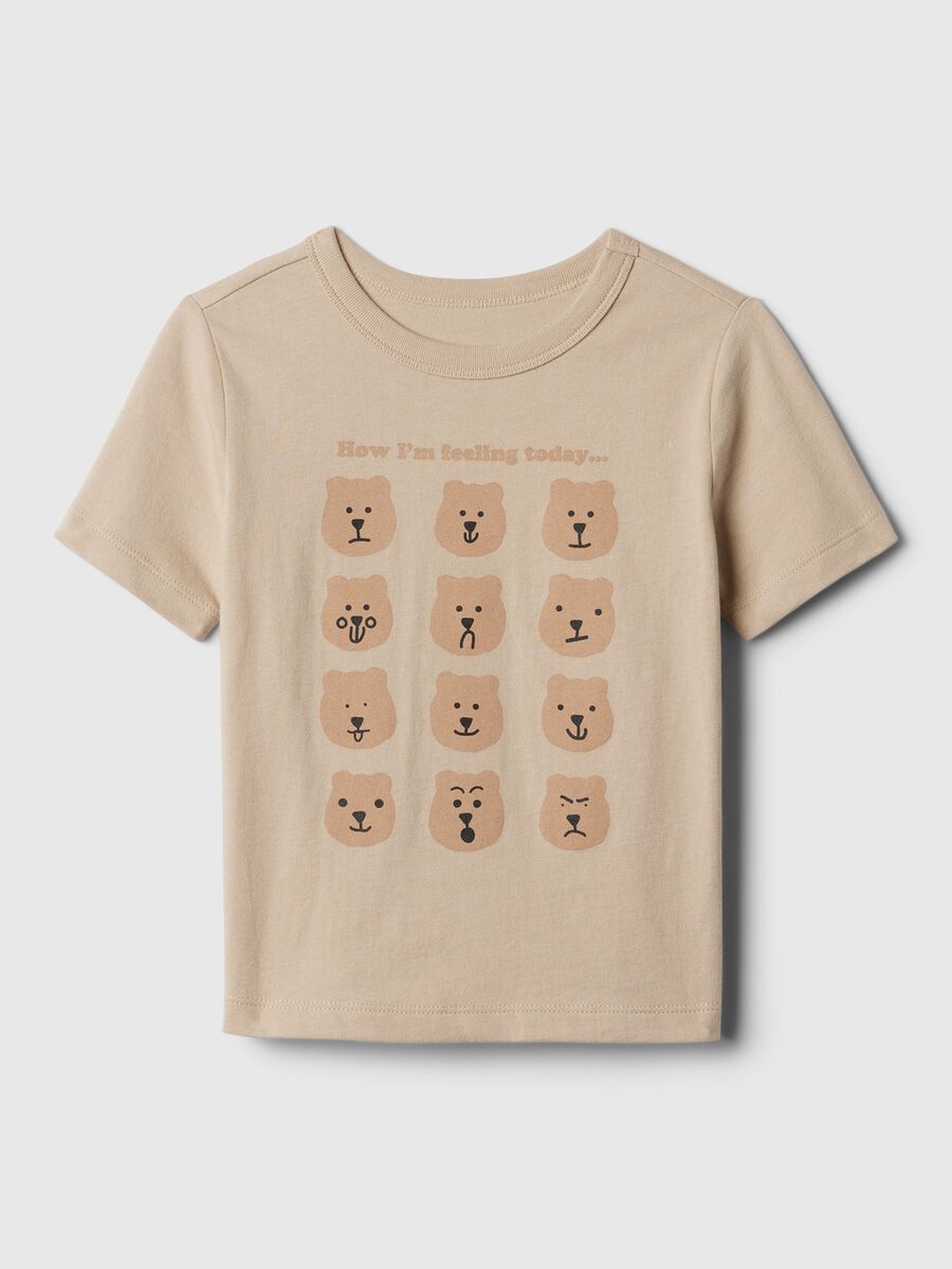 Printed cotton T-shirt Newborn Boy_0