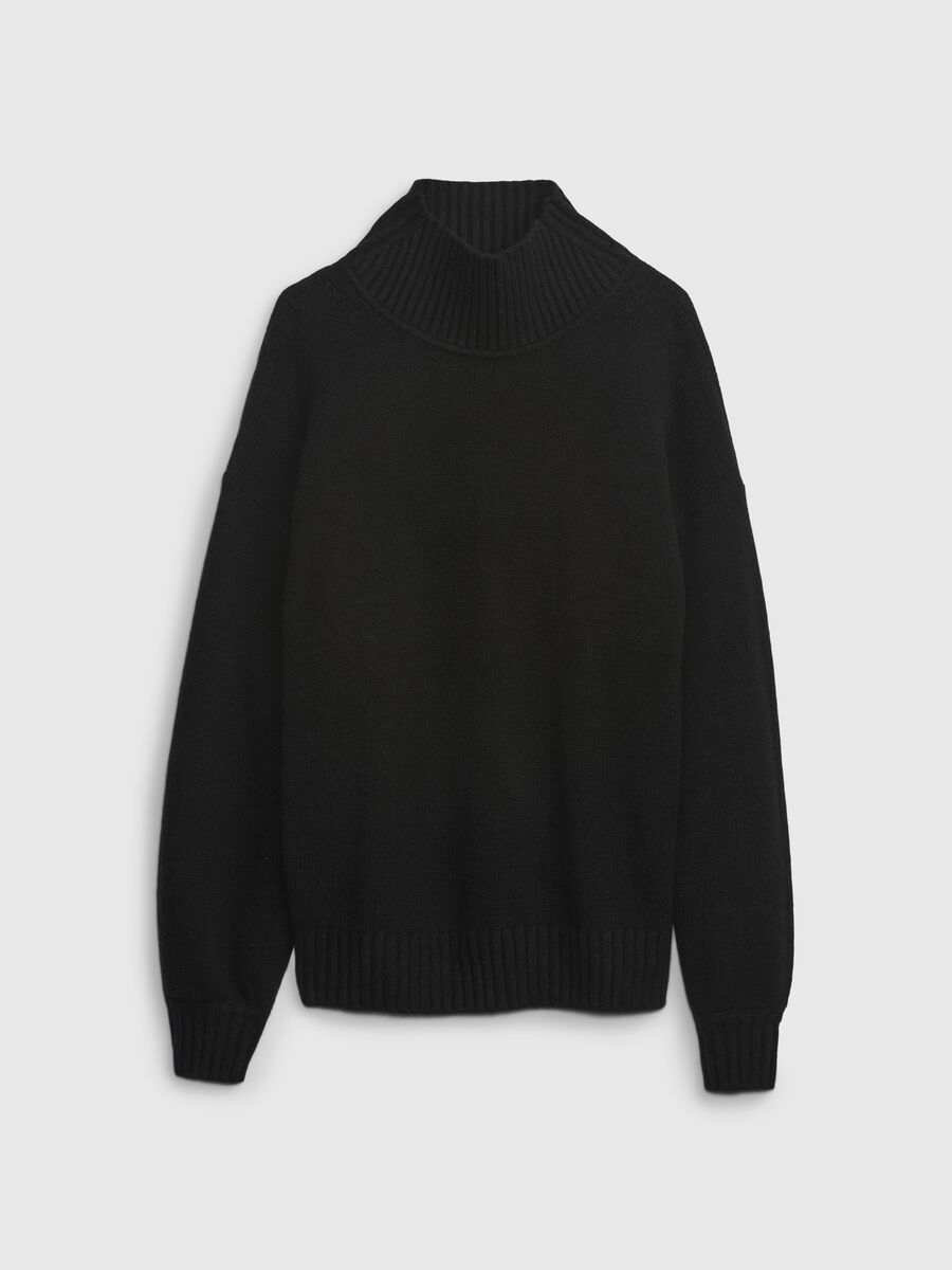 Oversized pullover with mock neck Woman_5