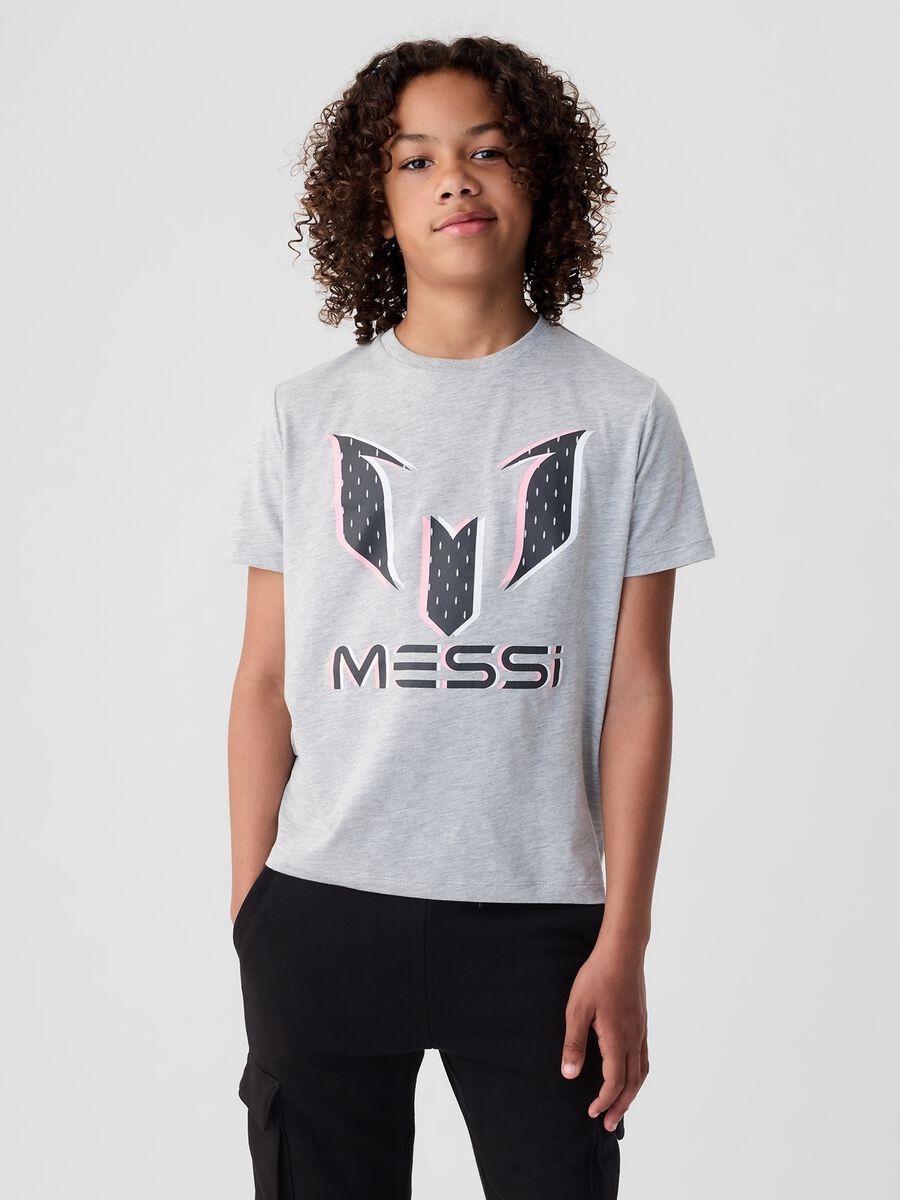 T-shirt in cotone con stampa Messi Unisex_1