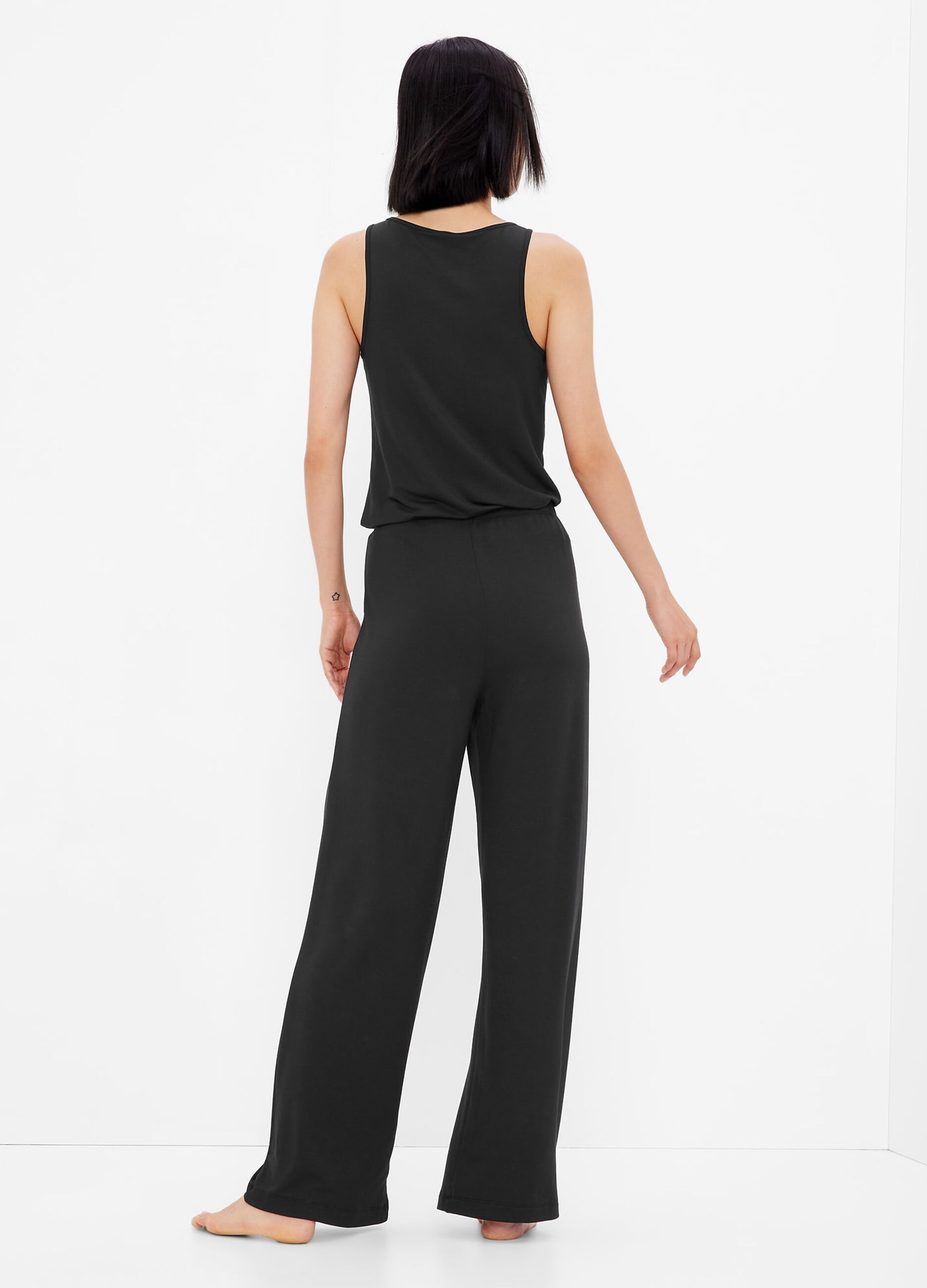 Full-length, wide-leg pyjama bottoms_1