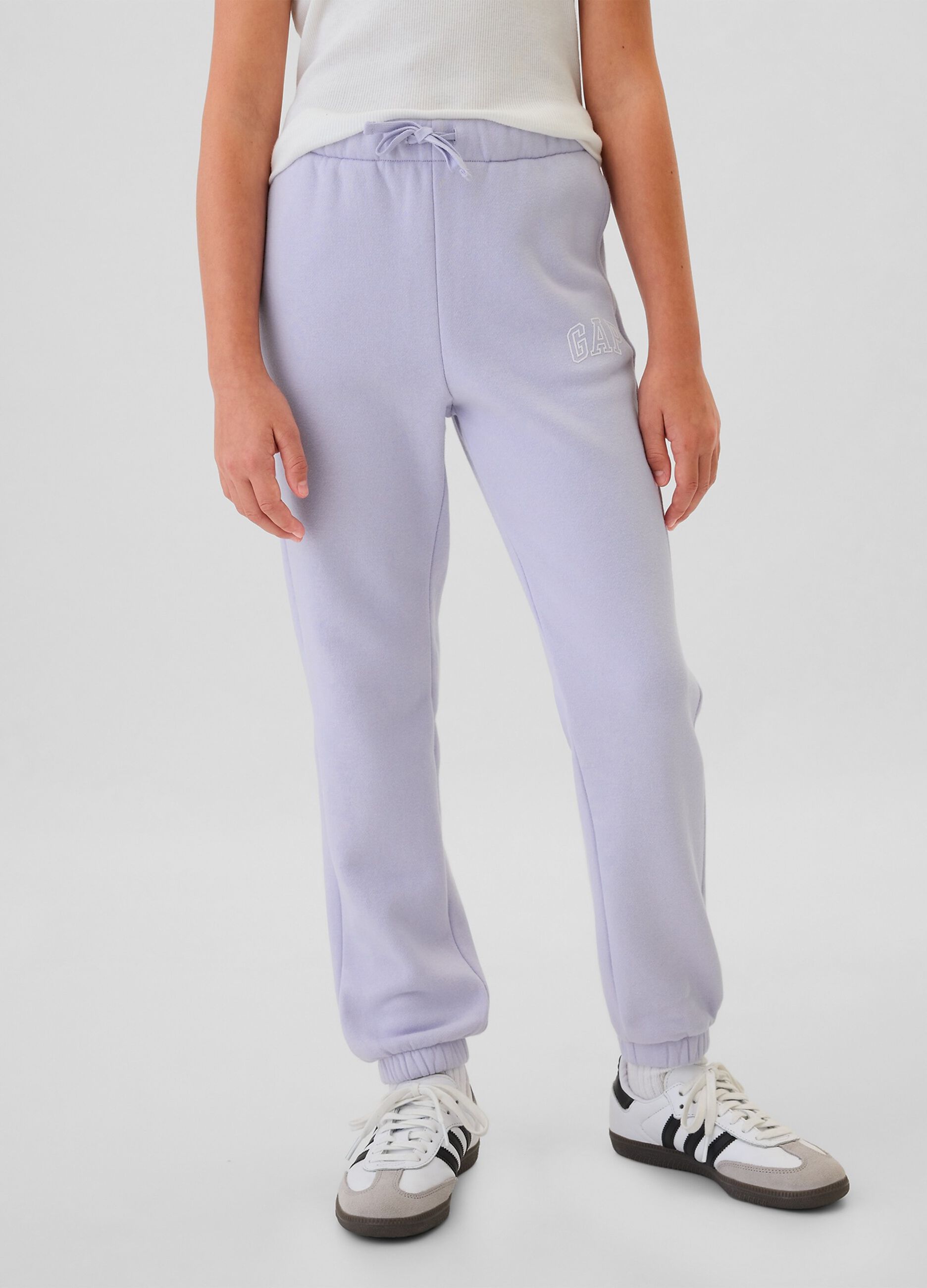 Joggers con coulisse e ricamo logo_1