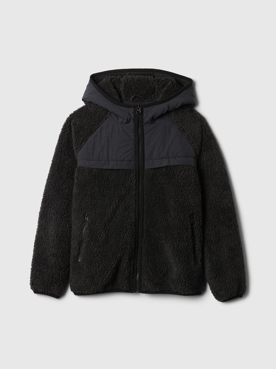 Giacca in sherpa con cappuccio Bambino_3