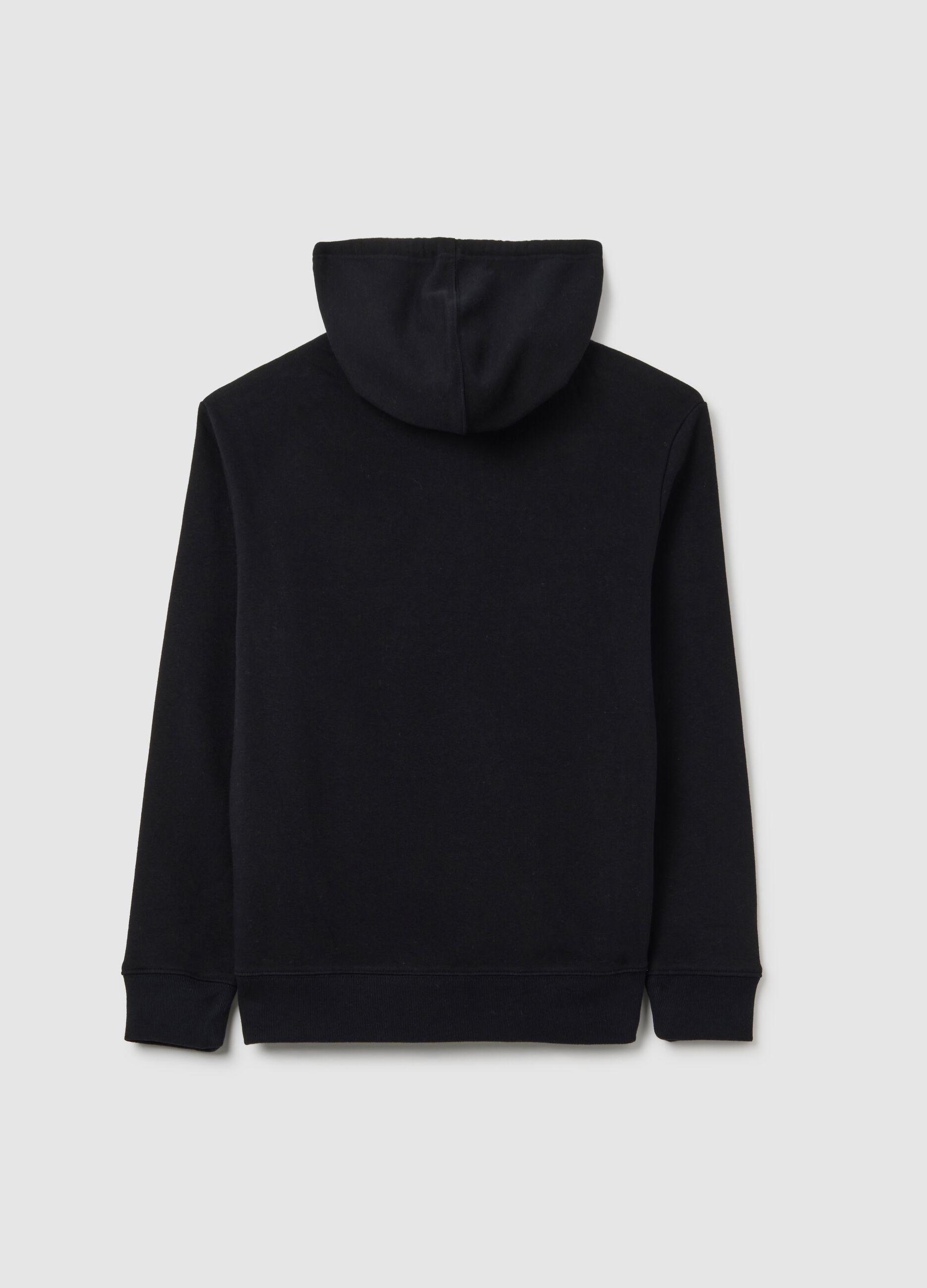 Sweatshirt with hood and logo embroidery