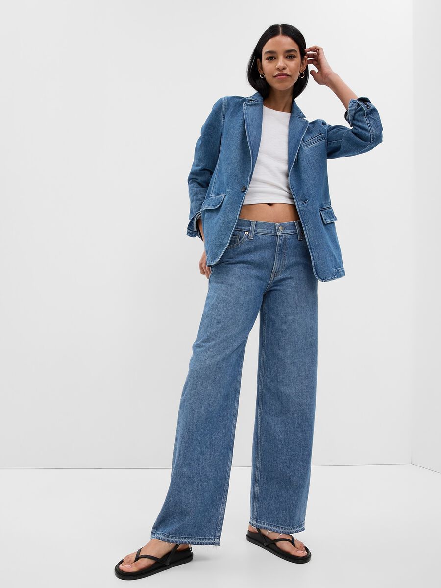 Straight-fit, low-rise jeans Woman_1