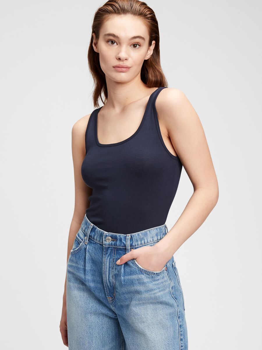 Tank top in cotone e modal Donna_1