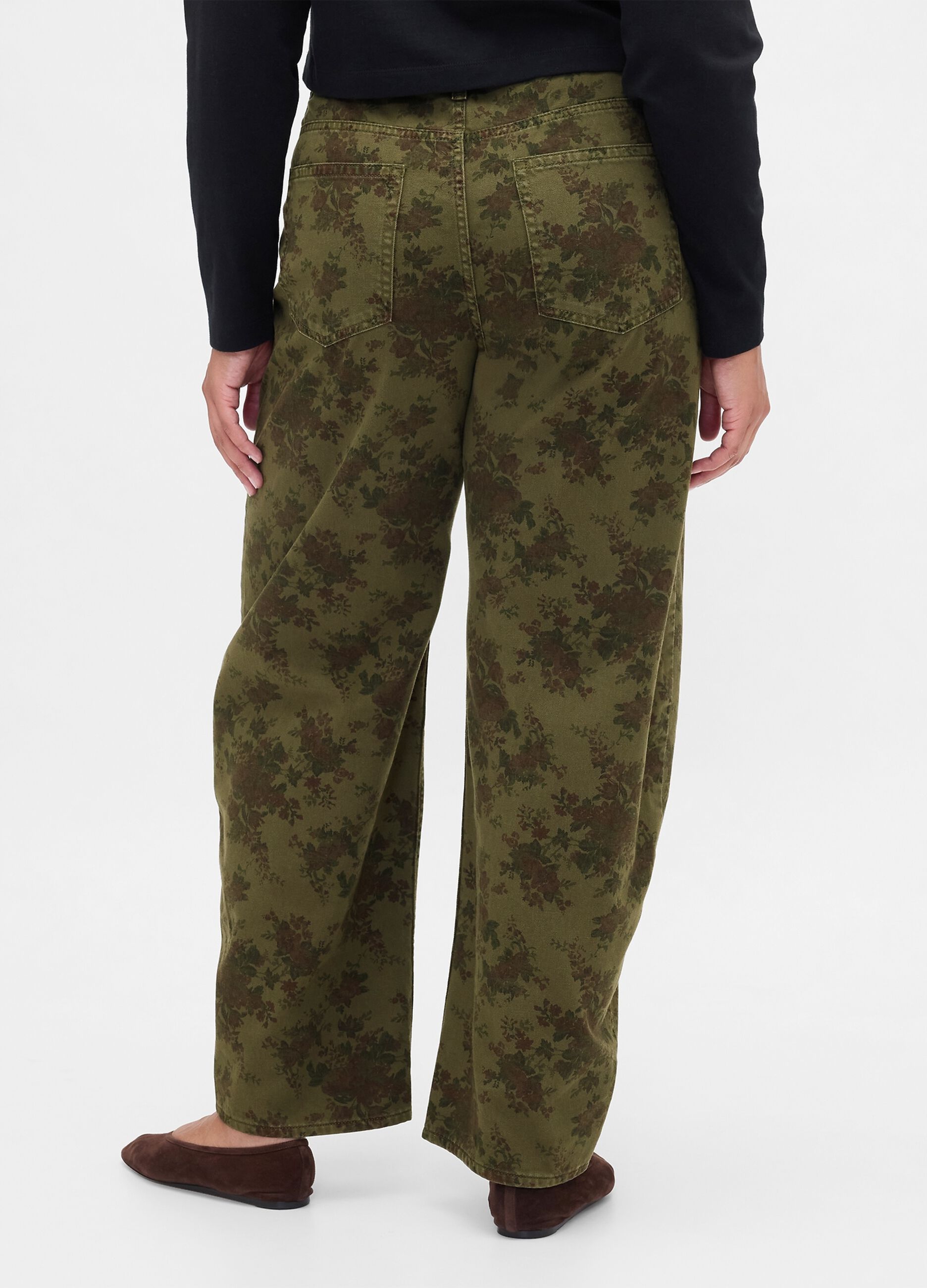 Pantaloni in cotone con stampa