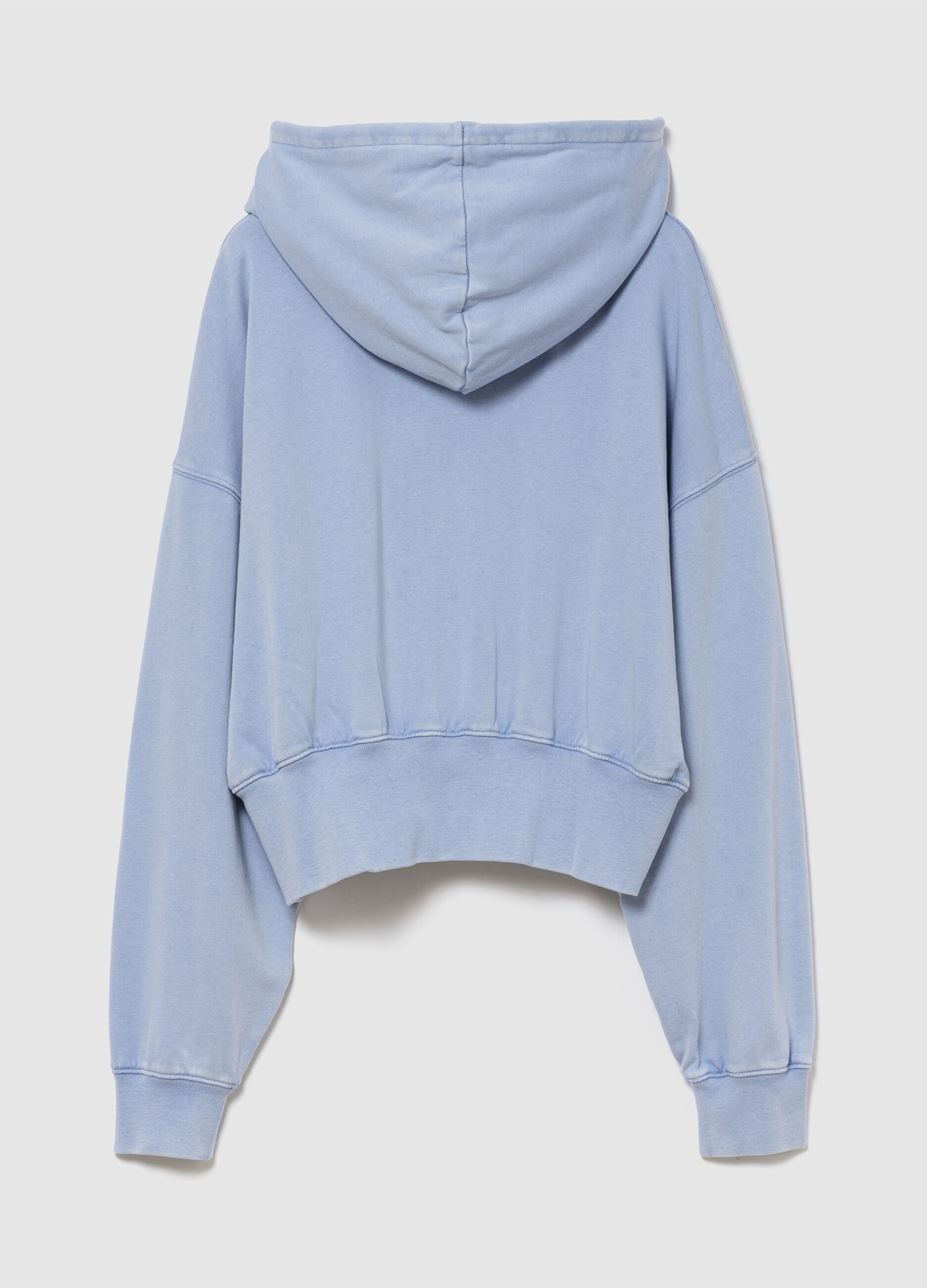 Felpa full zip in misto cotone con logo GAP e cappuccio 