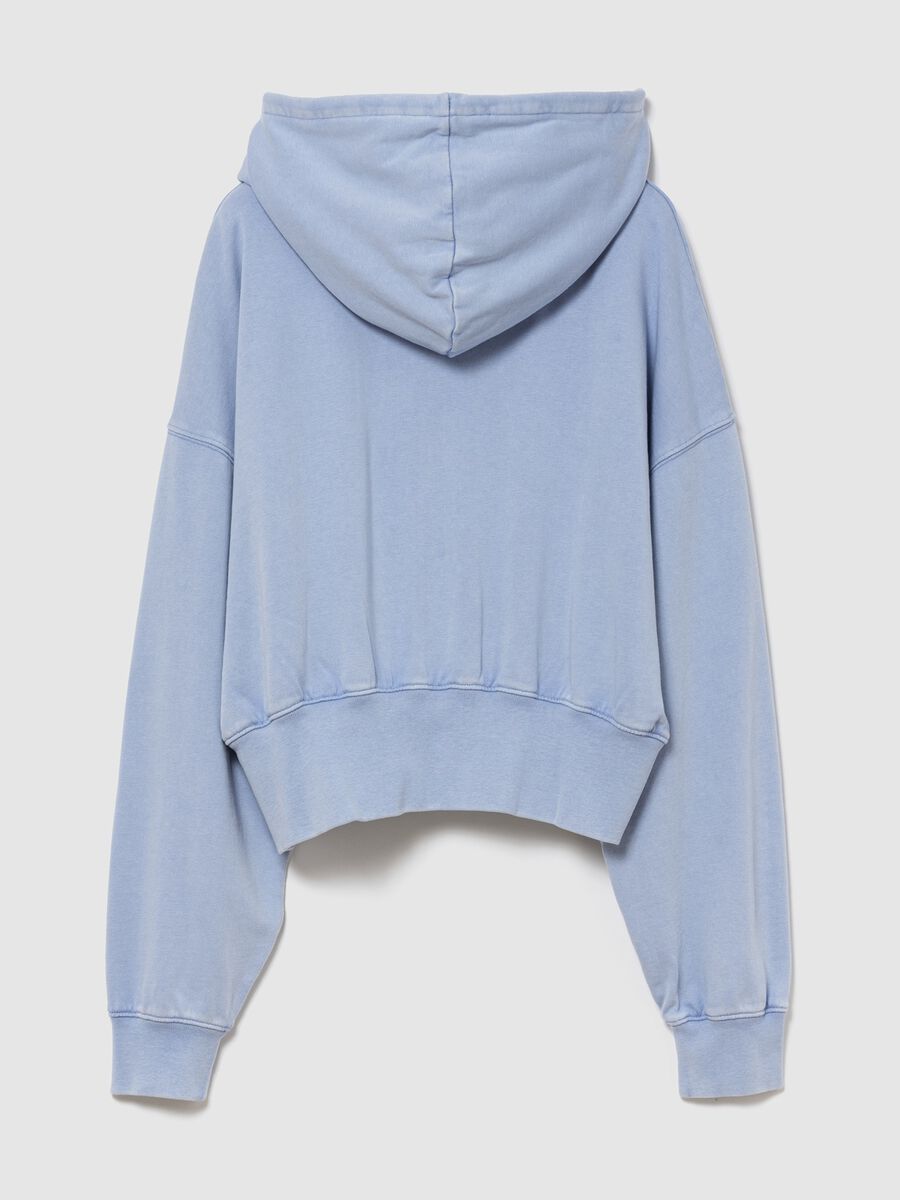 Felpa full zip in misto cotone con logo GAP e cappuccio  Donna_5
