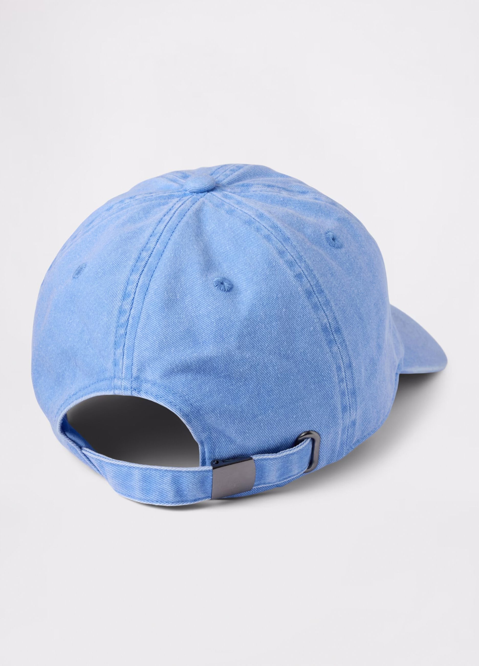 Cappello da baseball azzurro in cotone_1