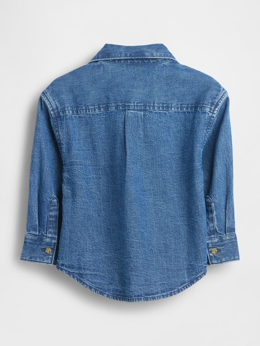 Camicia denim per bambino con maniche lunghe Bimbo_1