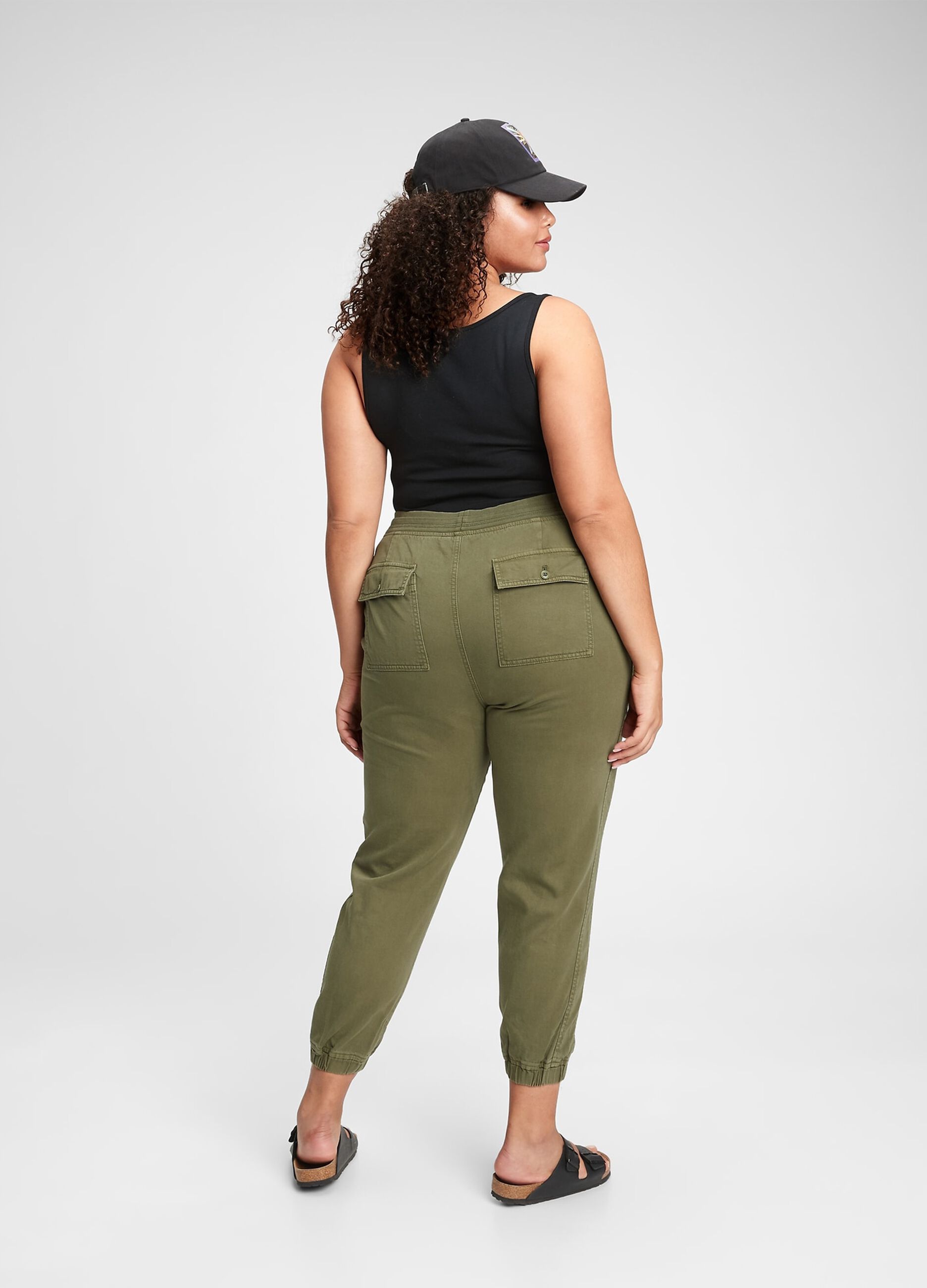 Joggers in tela con coulisse