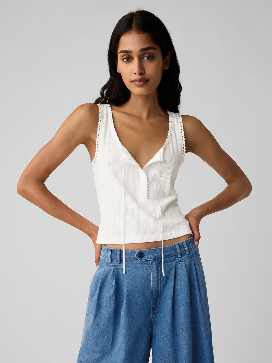 GAP for DÔEN pointelle tank top Woman_2