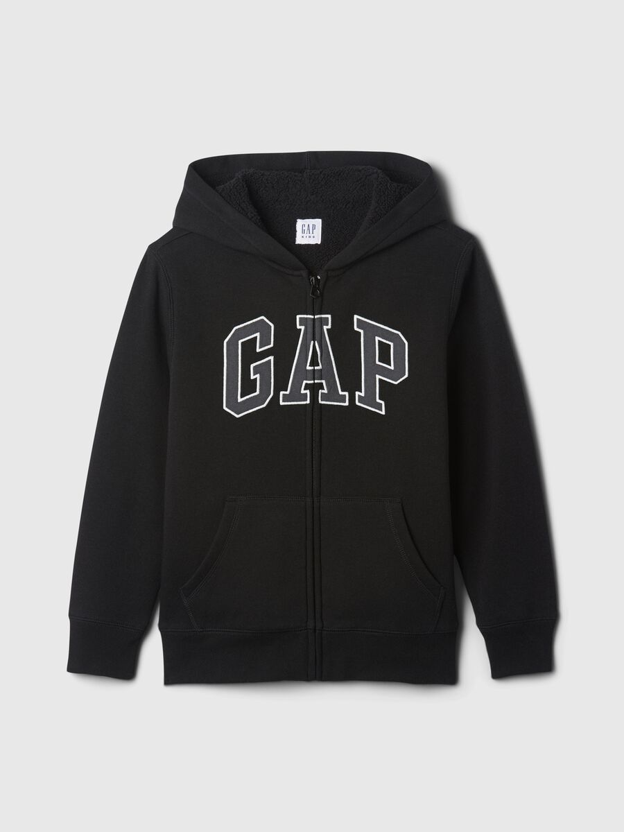 Full-zip con cappuccio interno in sherpa  Bambino_0