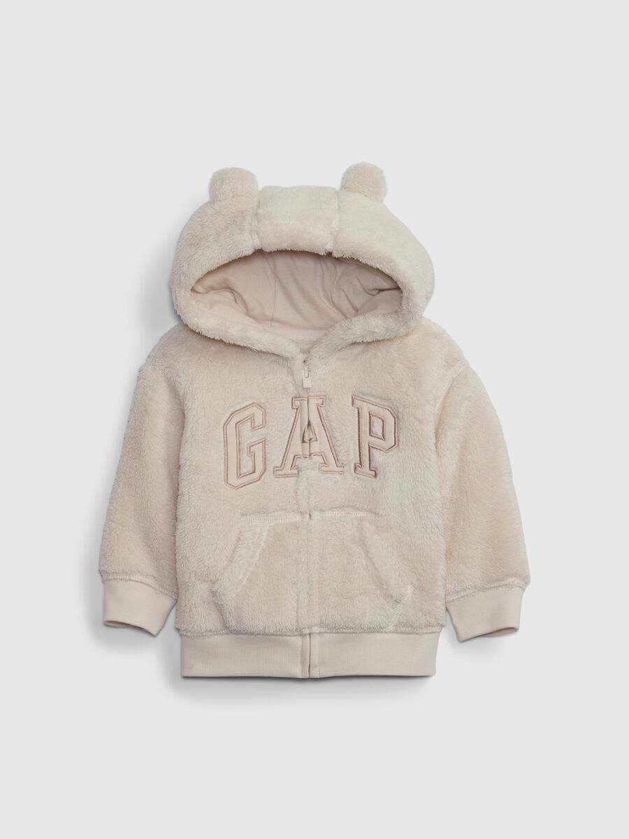 Full-zip sweatshirt with hood Newborn_0