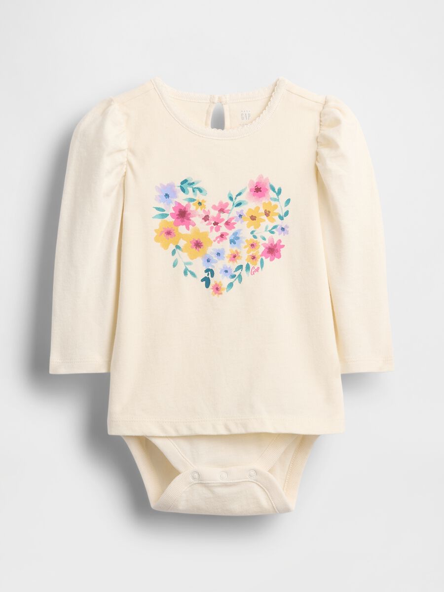 Body bianco in cotone Neonato_0