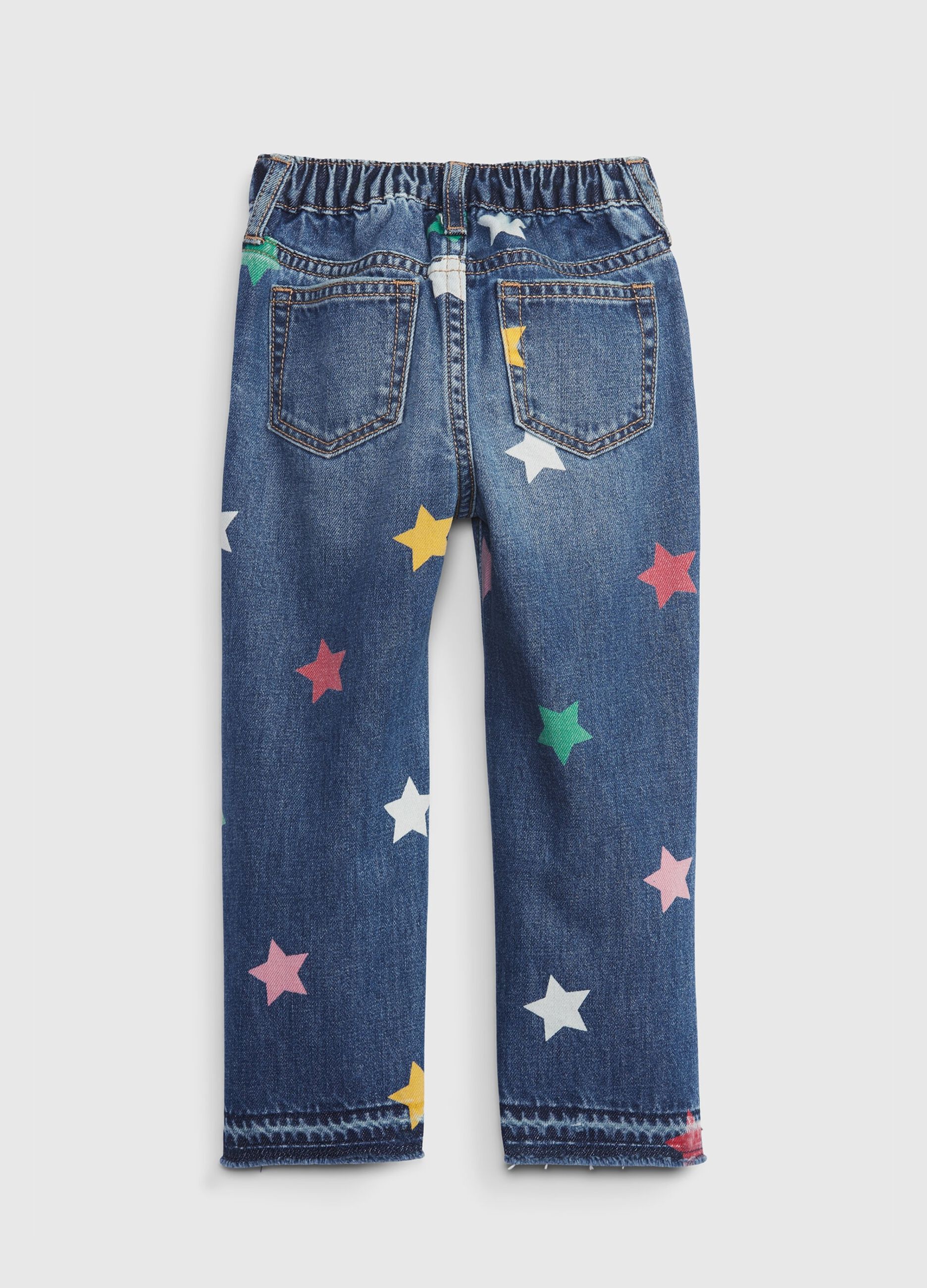Loose-fit jeans with stars print_1