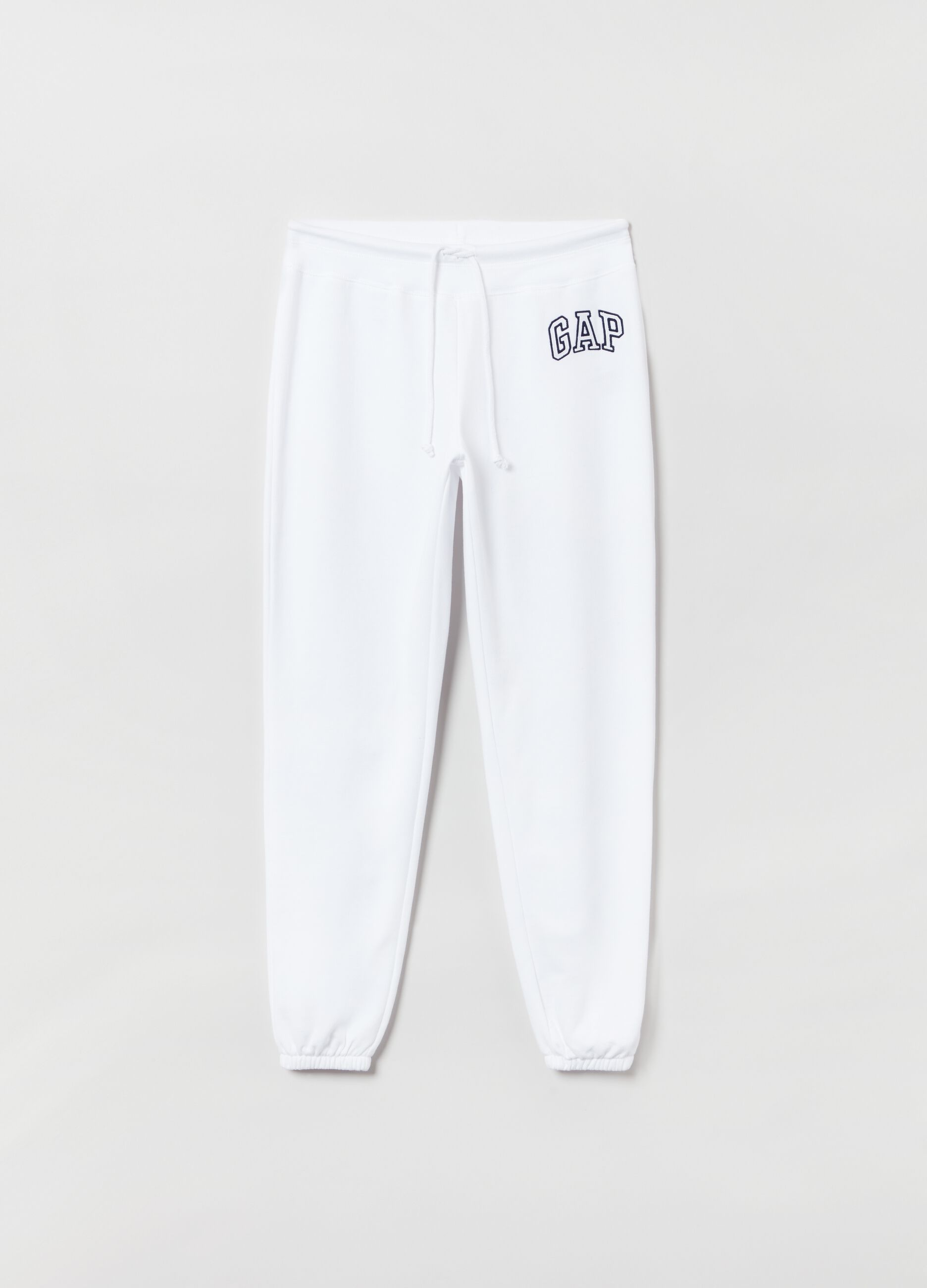 Fleece joggers with logo embroidery