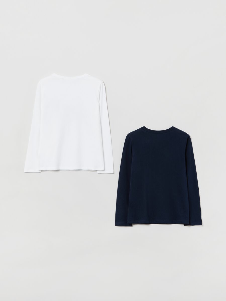 Two-pack T-shirts in cotton with logo print Boy_1