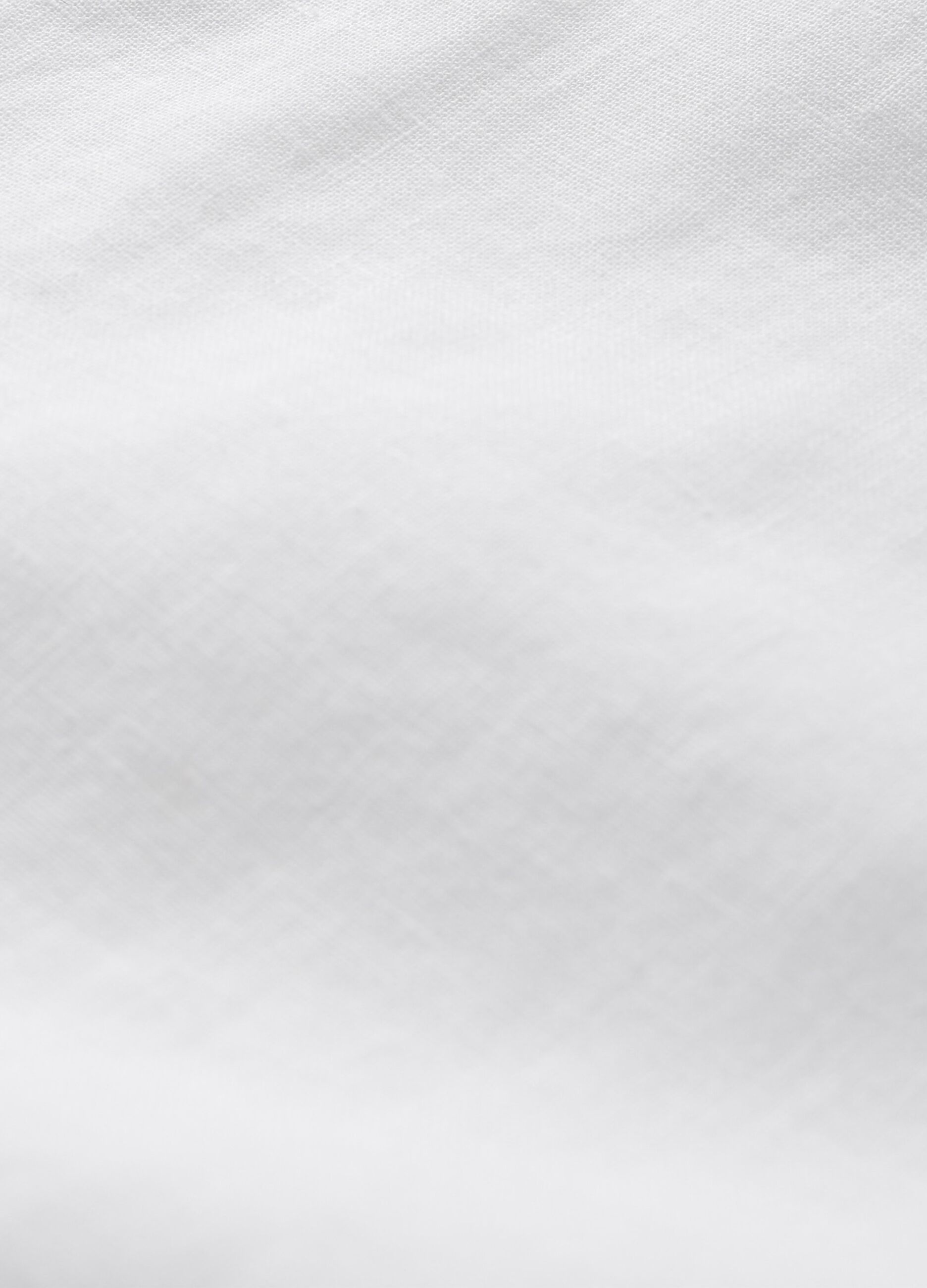 Camicia a maniche corte bianca Gap in lino e cotone_4
