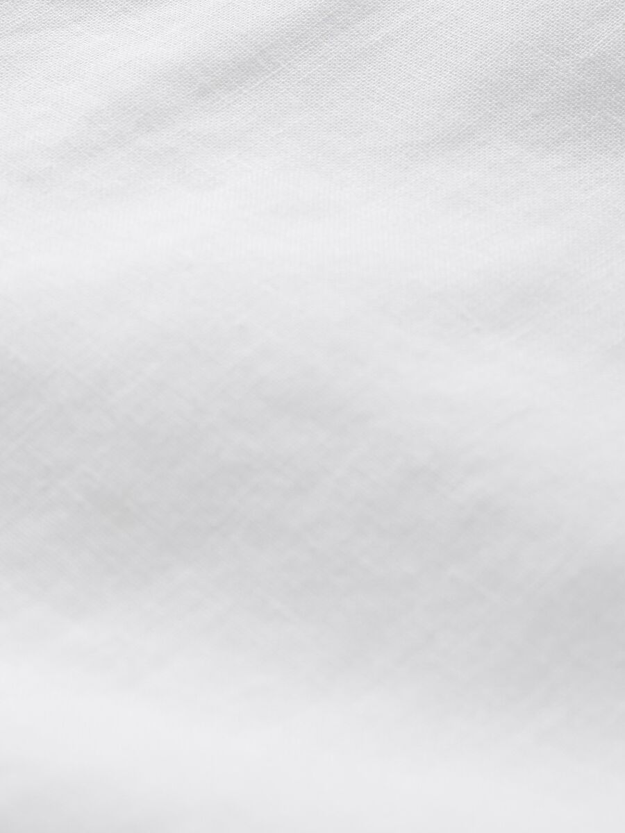 Camicia a maniche corte bianca Gap in lino e cotone Uomo_4