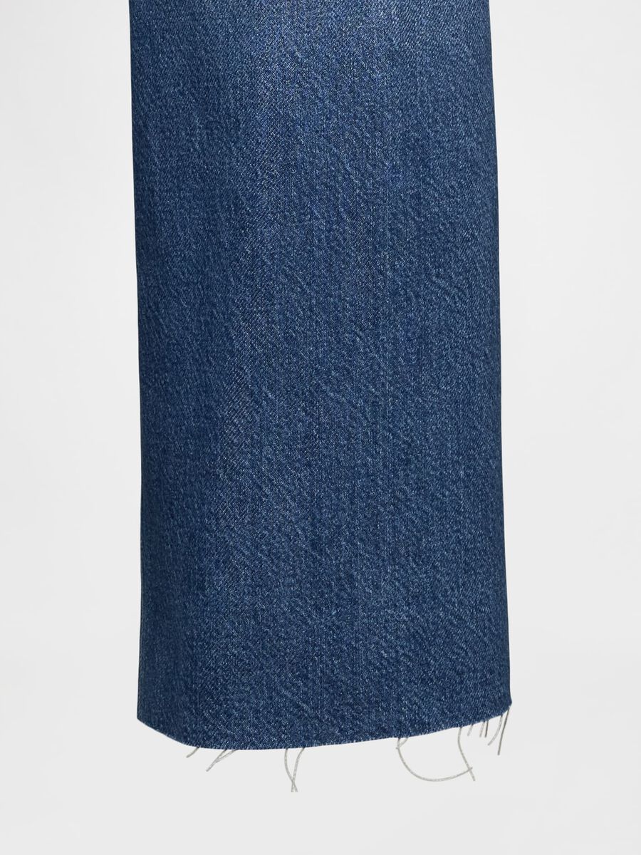 Pantaloni wide leg Gap in denim Donna_5