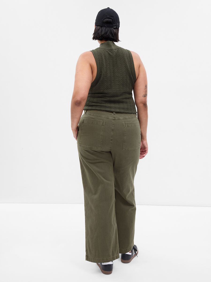 Loose-fit mid-rise trousers Woman_4