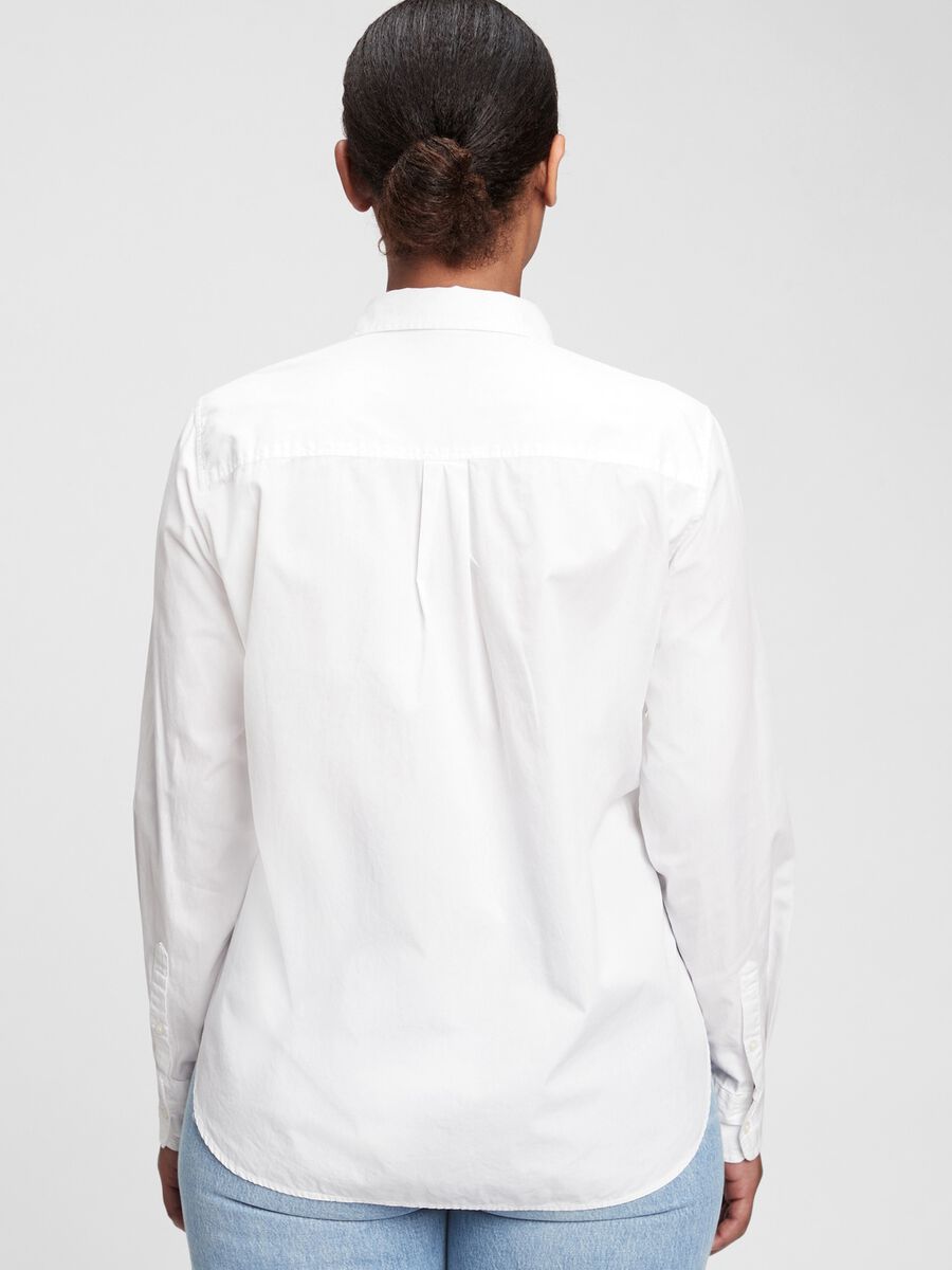 Cotton shirt with pocket Woman_3