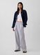 Pantaloni in misto lino a righe_4