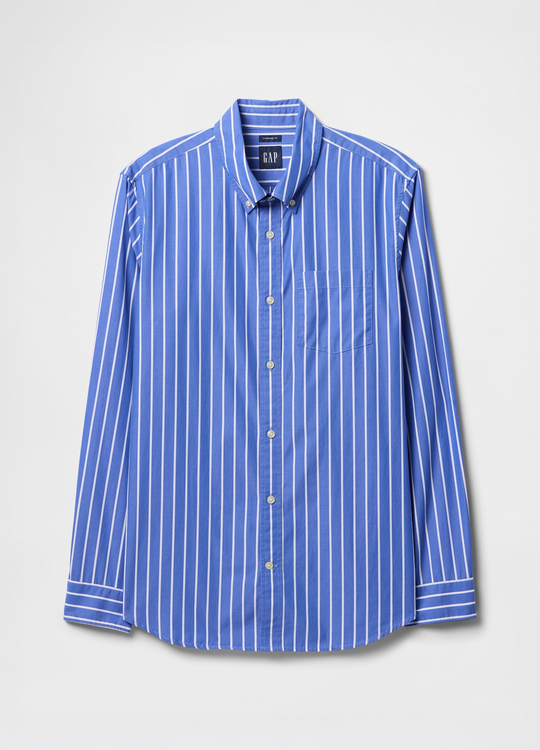 Camicia a righe blu in cotone GAP_3