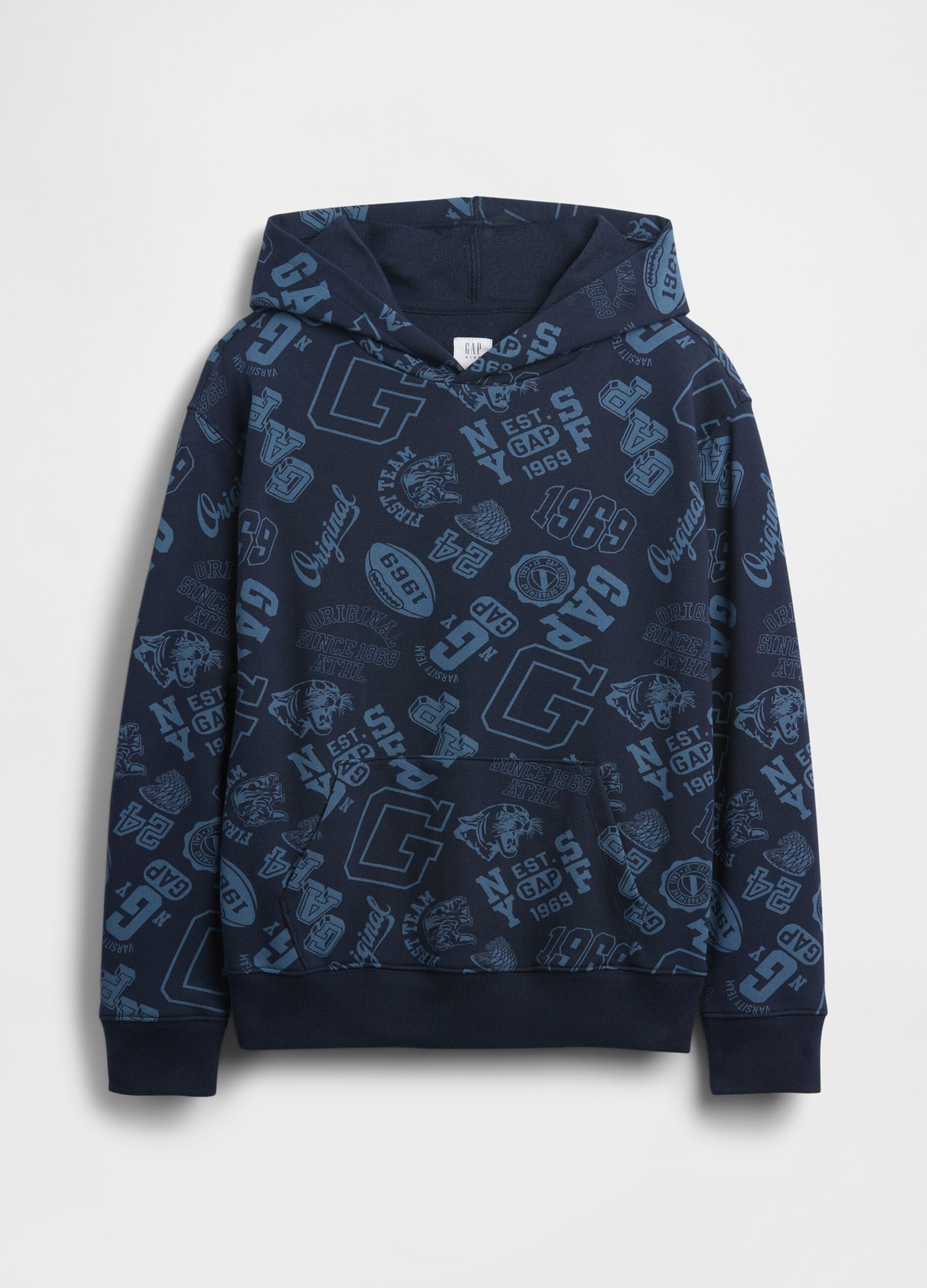 Blue Sweatshirt with Print_3