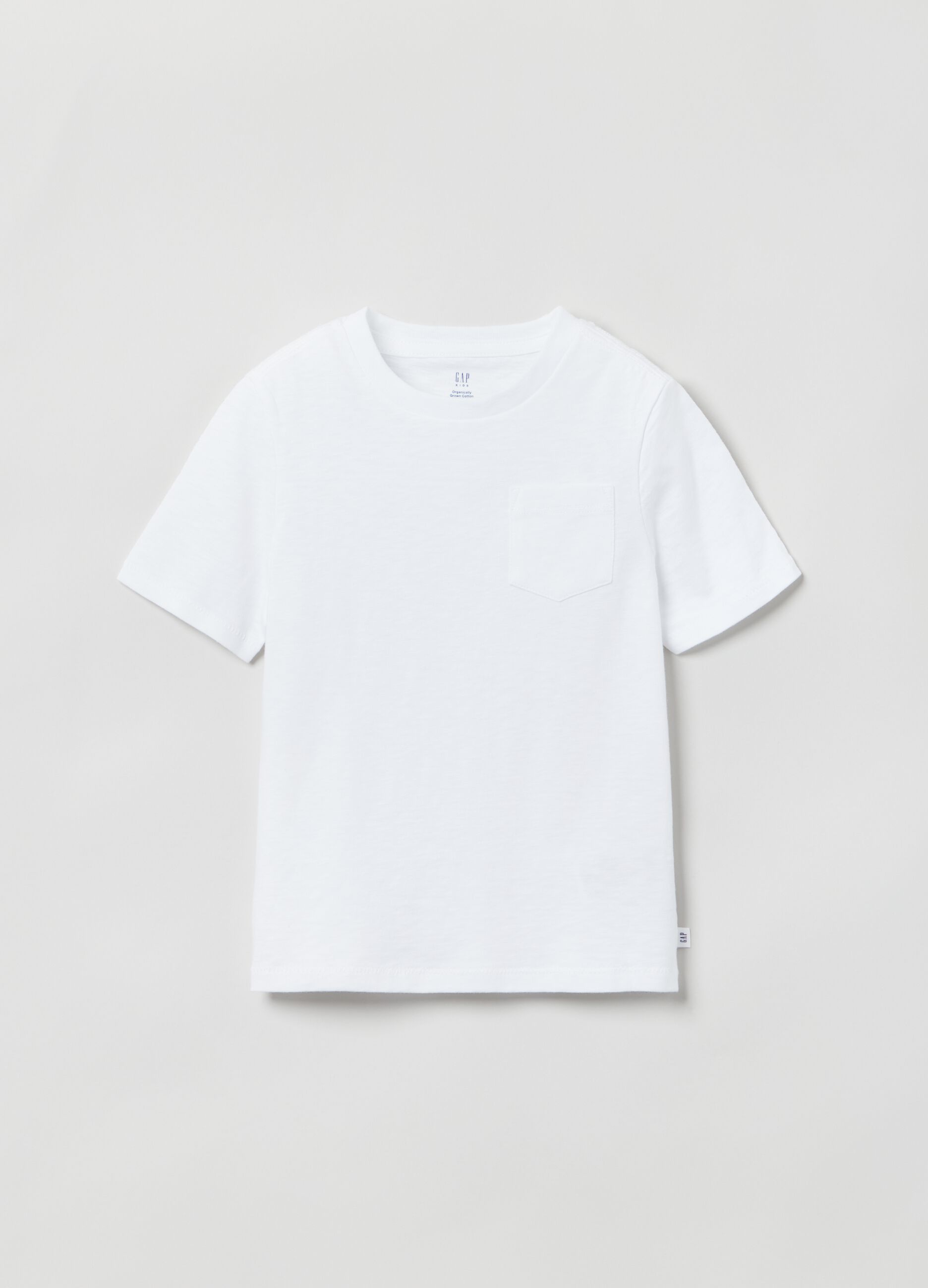 T-shirt with round neck and pocket