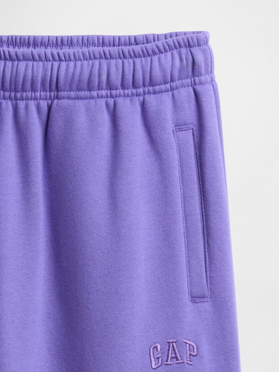 Purple knit trousers for girls Girl_5