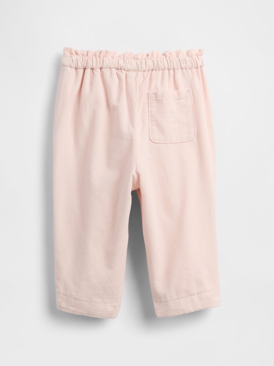 Pantaloni rosa in cotone per neonati Neonato_1