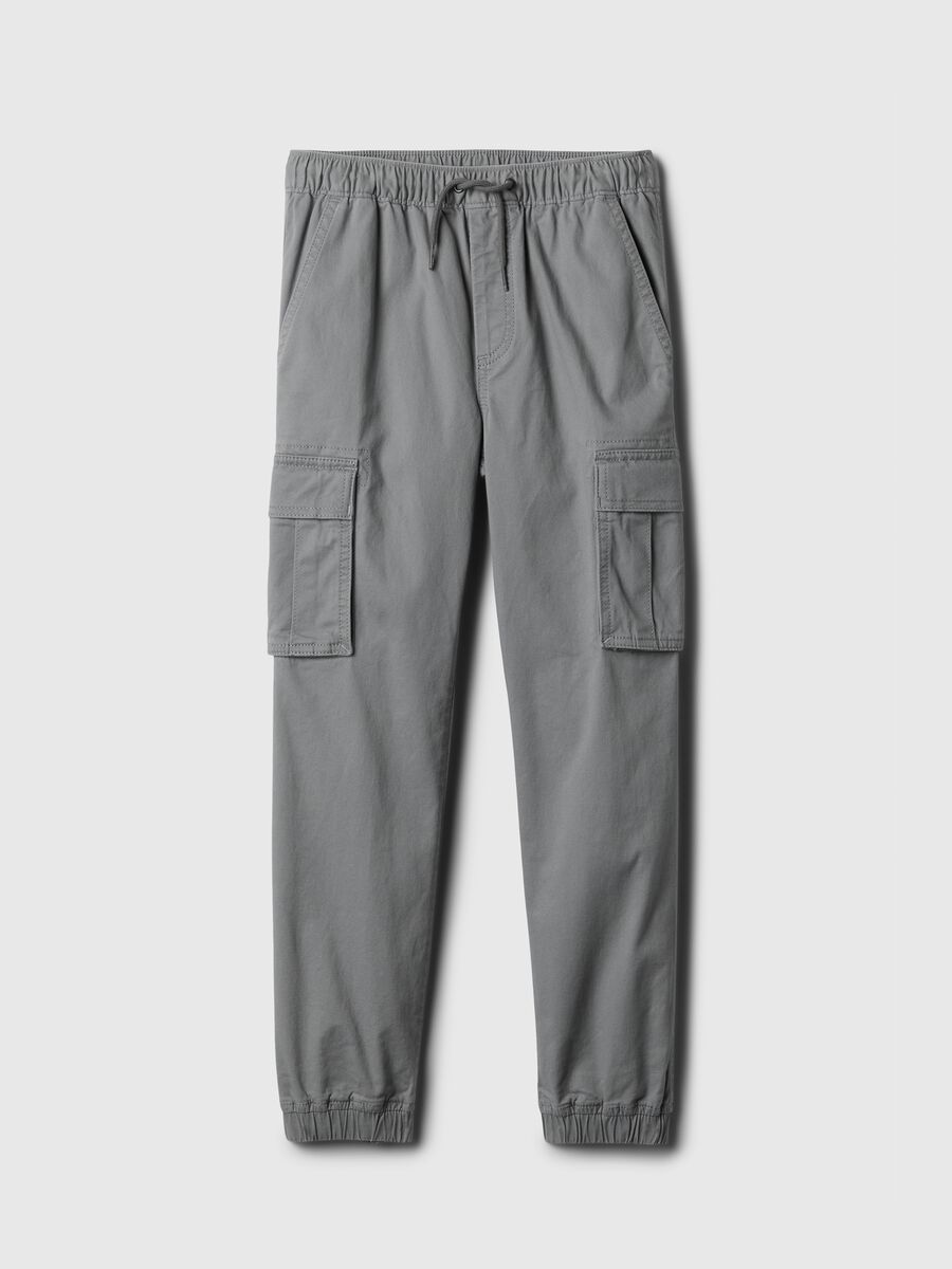 Joggers cargo in cotone stretch Bambino_3