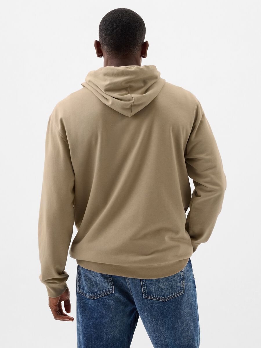 Felpa con cappuccio stampa maxi logo Uomo_2