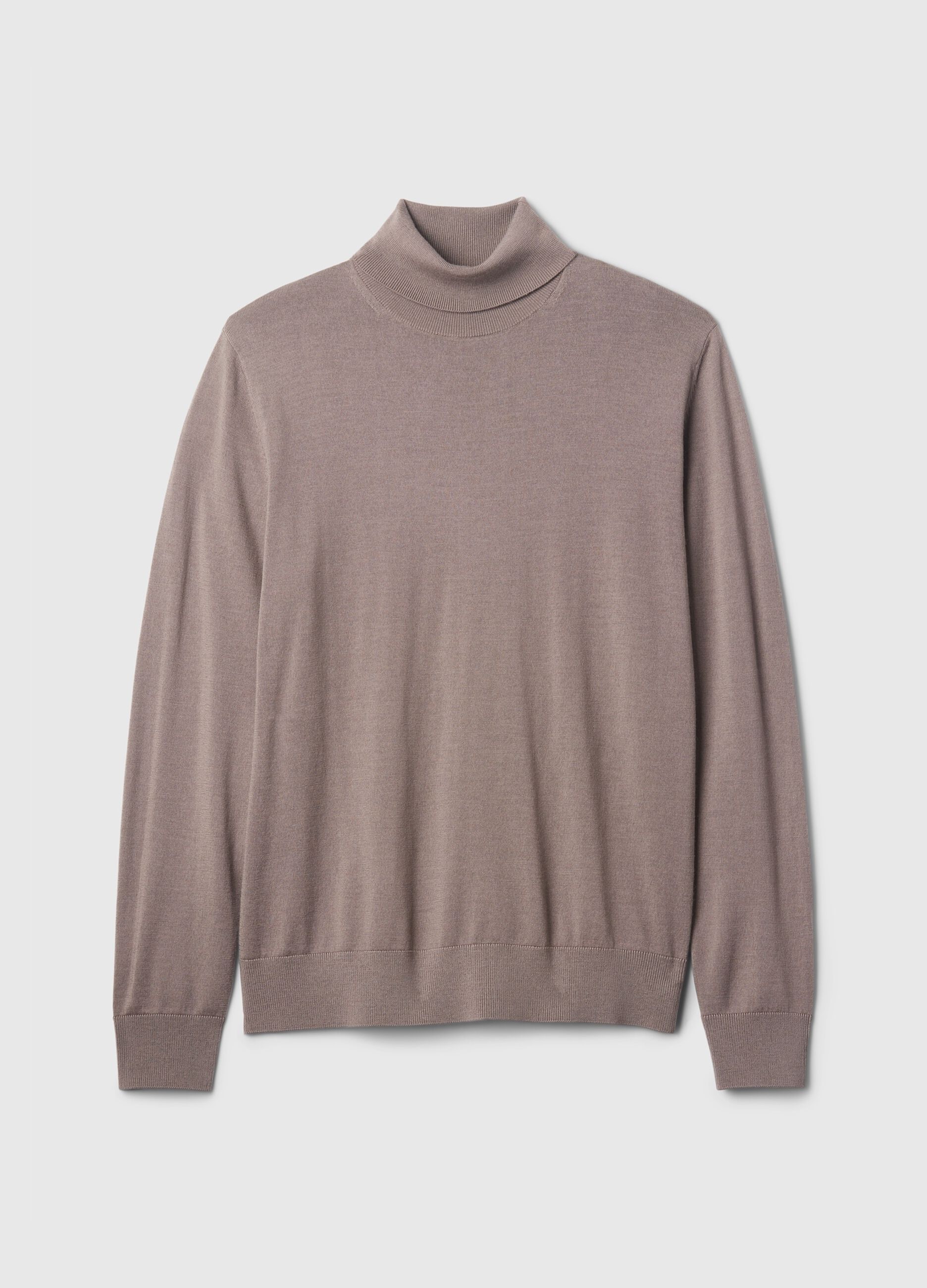 Pullover in lana merino a collo alto_3