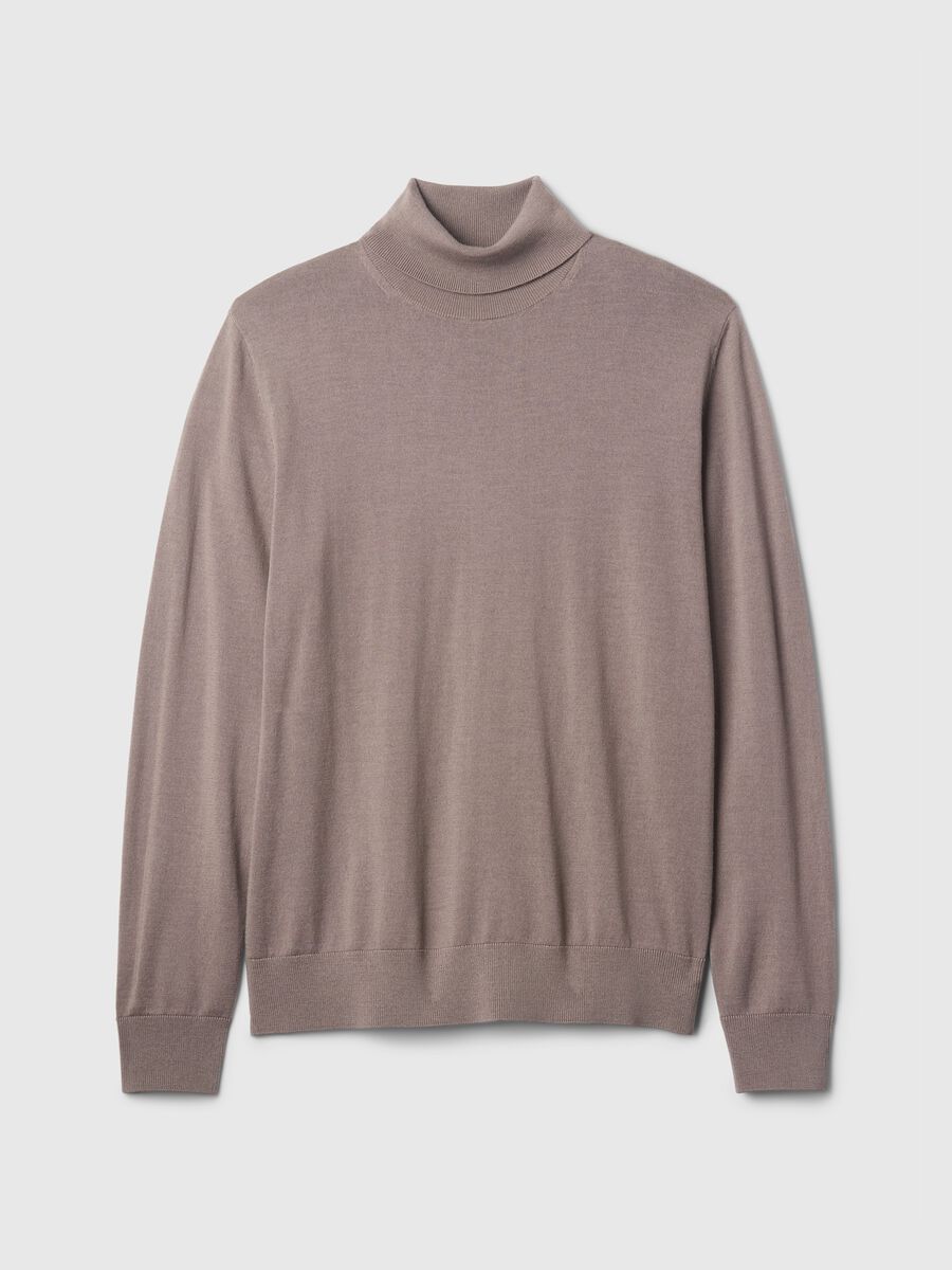 Pullover in lana merino a collo alto Uomo_3