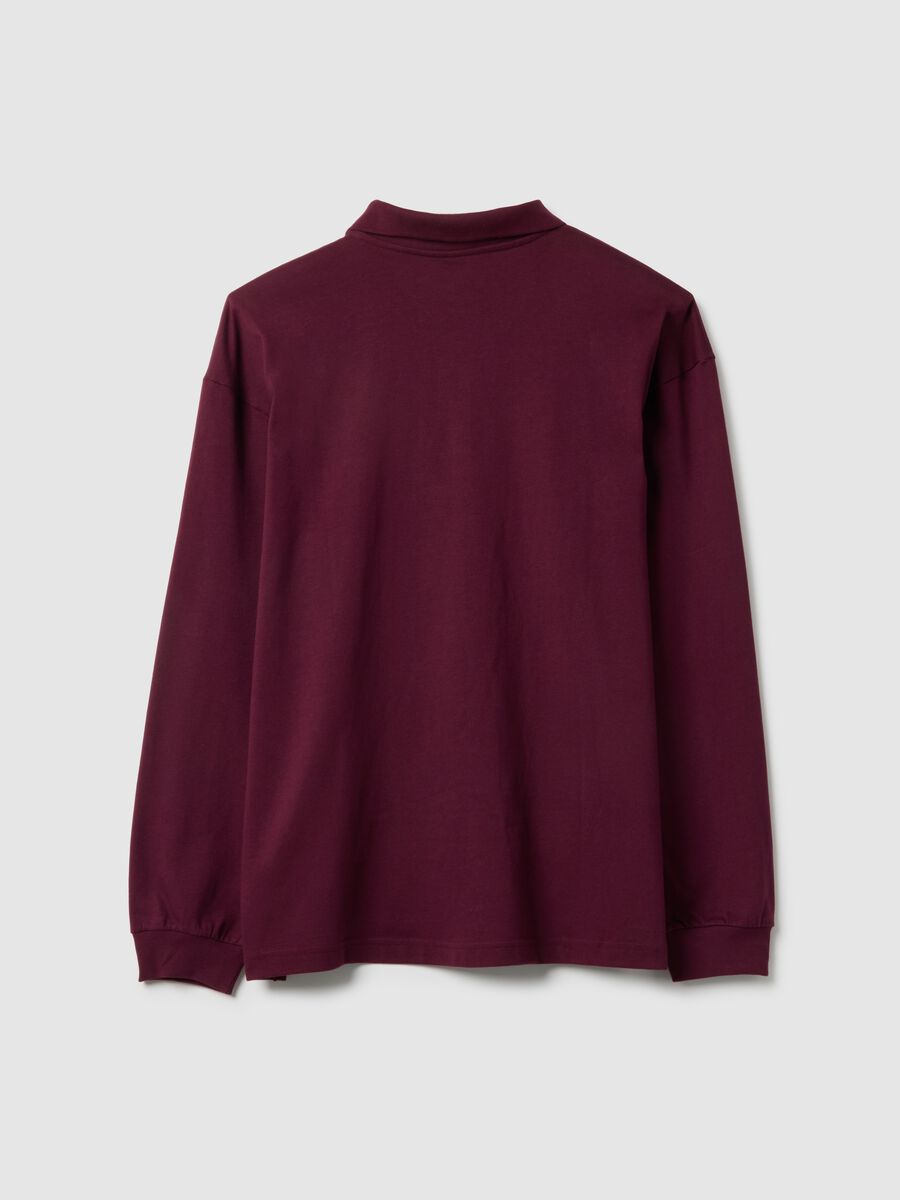 Polo a maniche lunghe in cotone Uomo_1