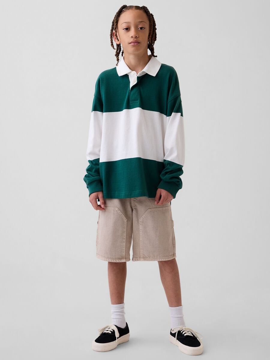 Shorts cargo in puro cotone Bambino_0