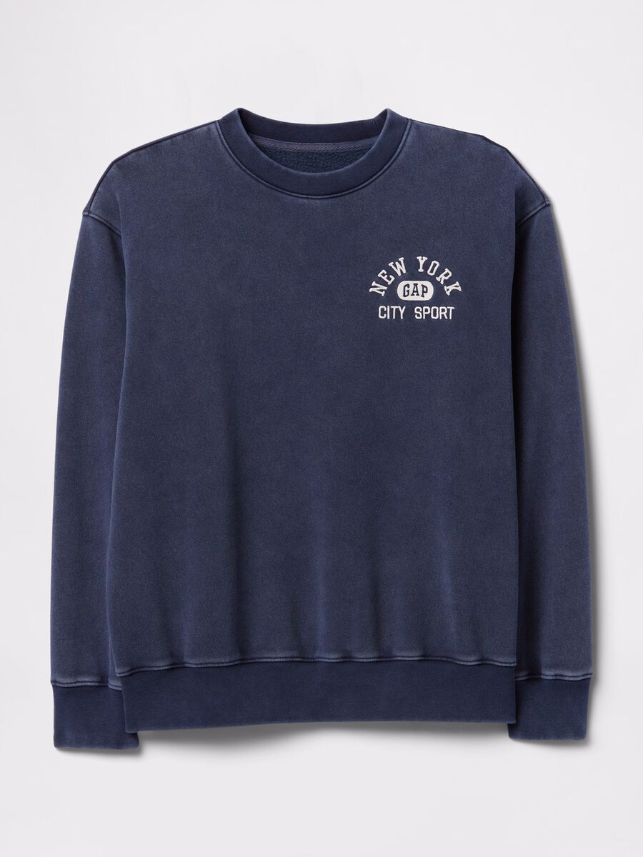 Felpa blu con stampa Gap New York Donna_4